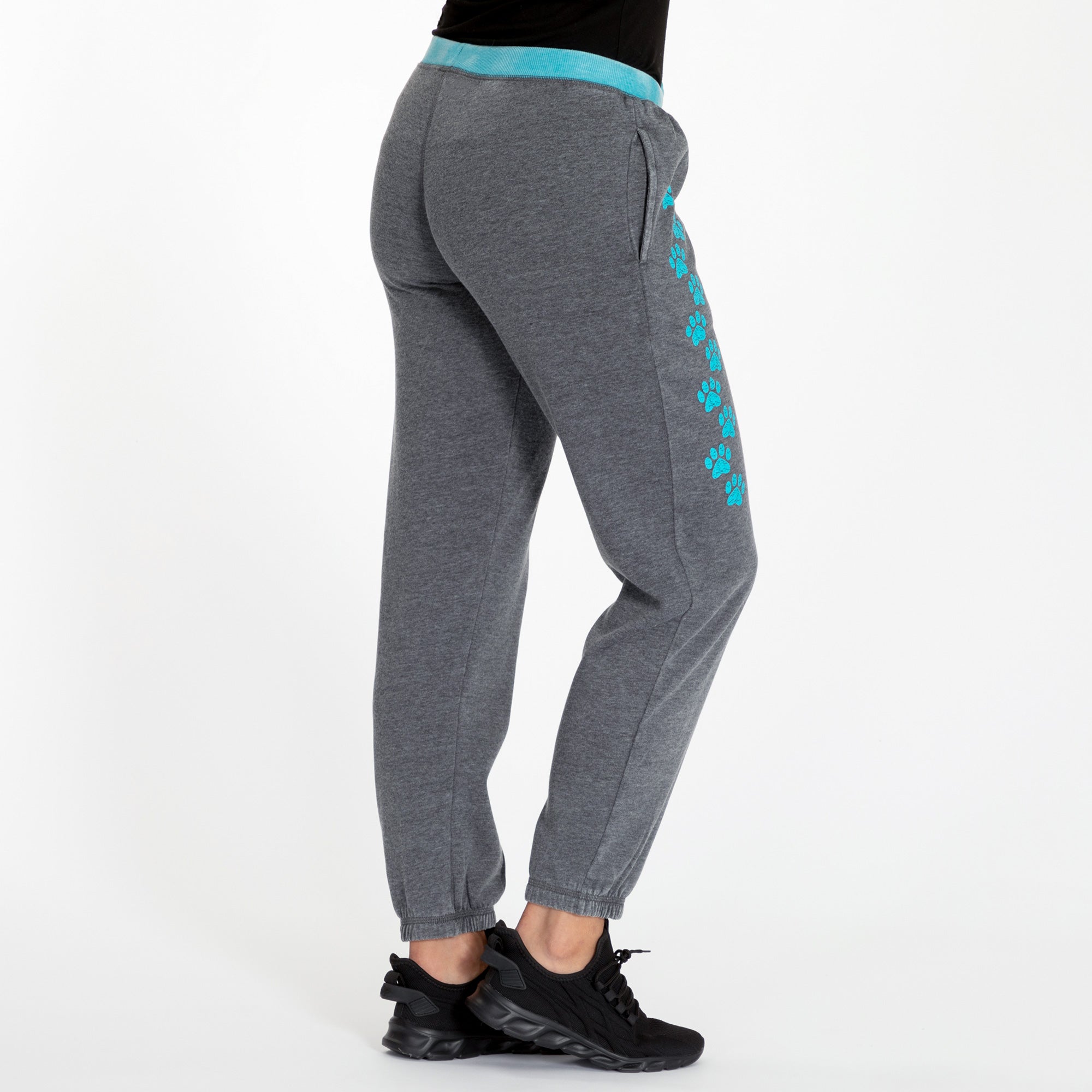 Premium Walking Paws Burnout Sweatpants - Ultimate Comfort with Pockets