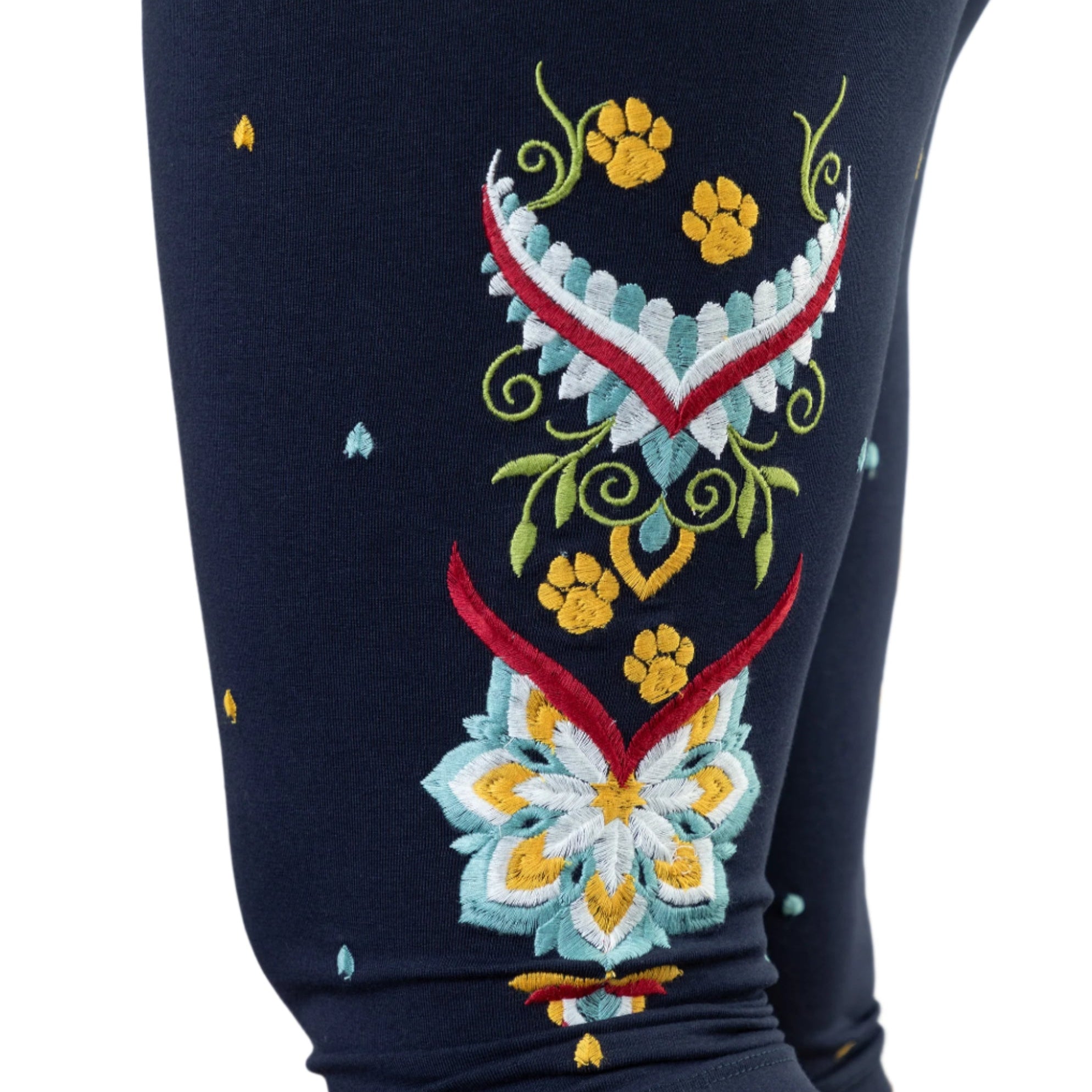 Premium Embroidered Stretch Capris - Ultimate Comfort & Style