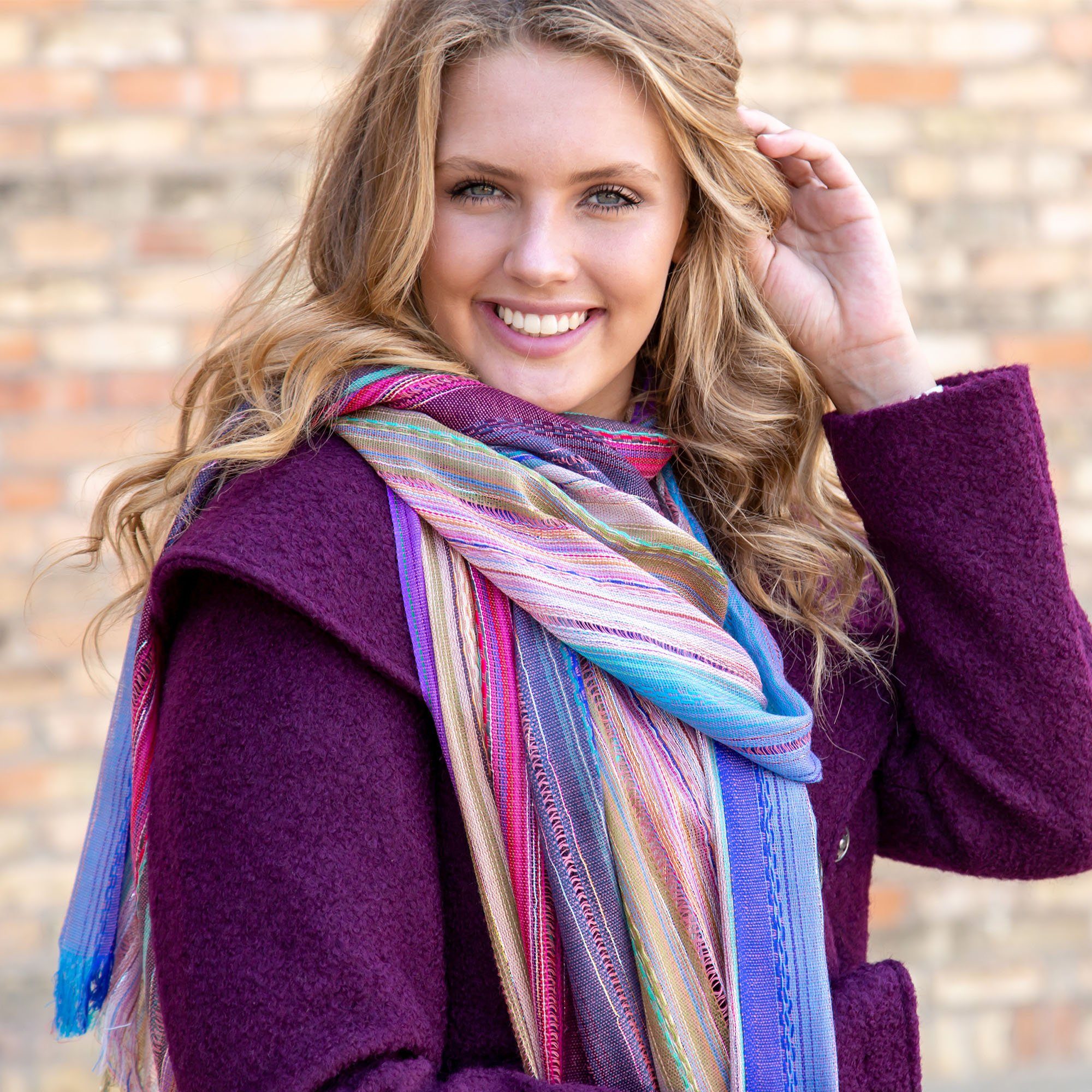 Premium Mystic Sky Scarf – Handcrafted Elegance