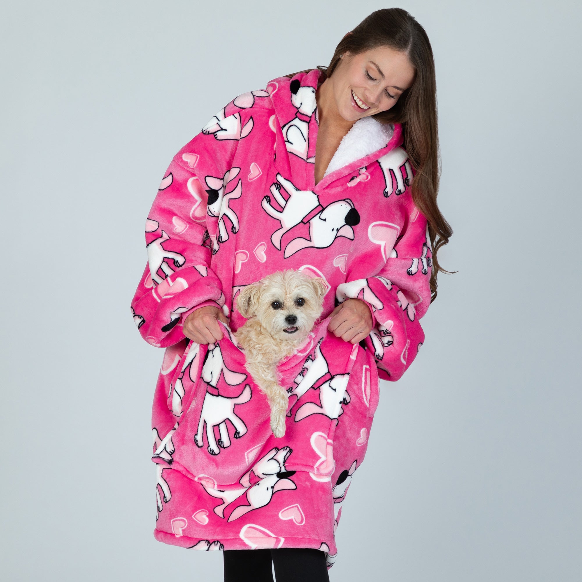 Ultimate Wearable Pet Pocket Hoodie Blanket - Premium Cozy Comfort