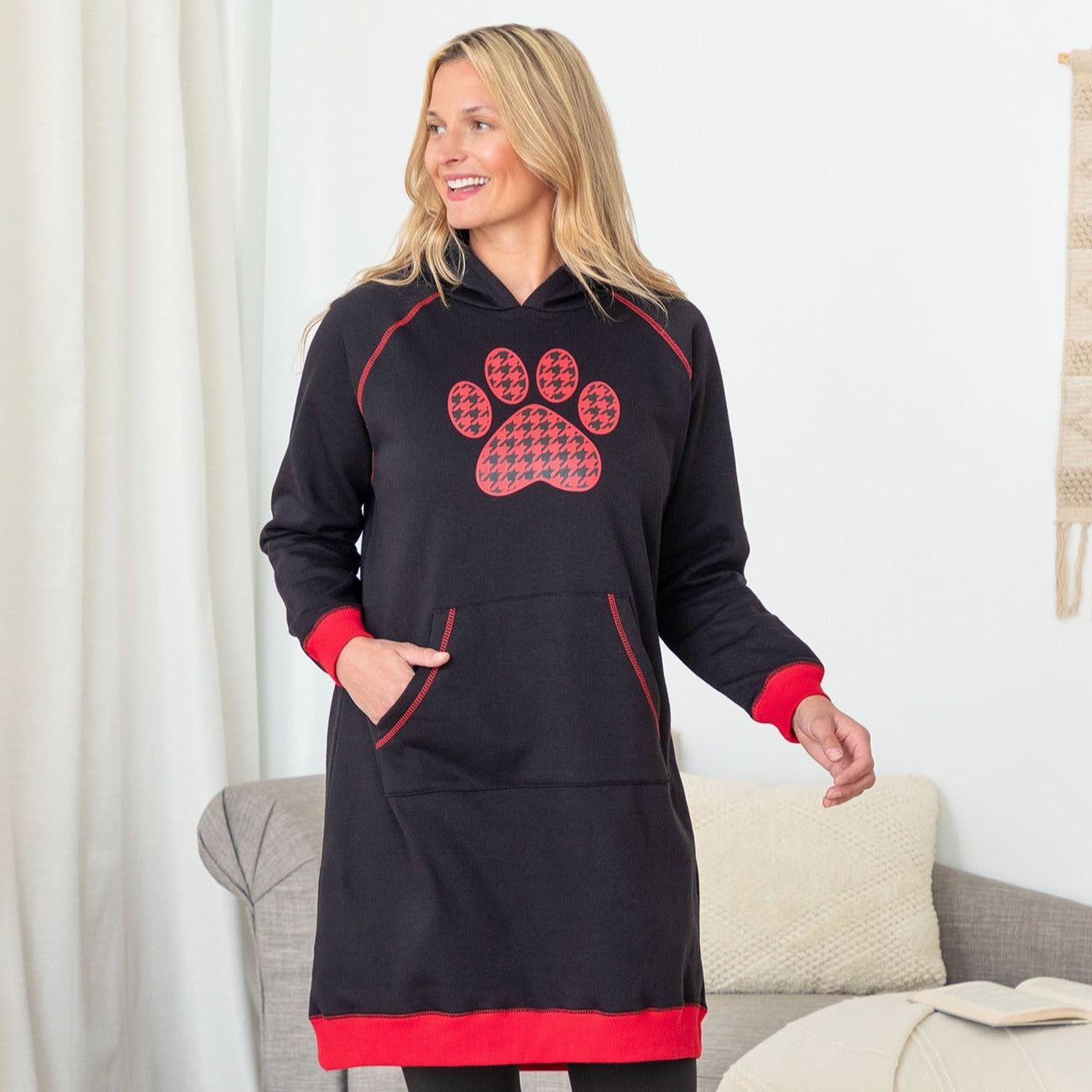 Ultimate Paw Print Oversized Hoodie - Premium Comfort