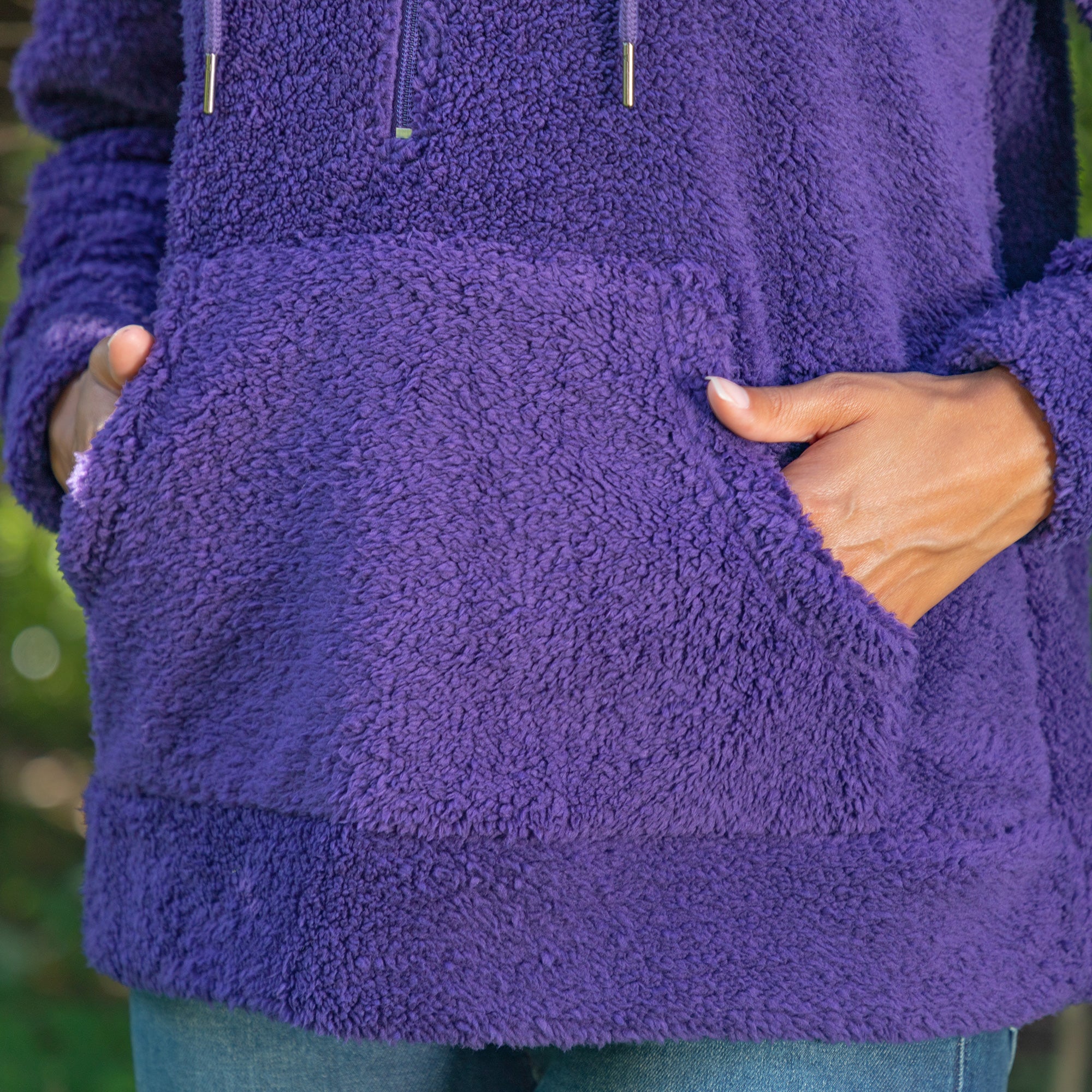 Premium Purple Paws Sherpa Fleece Hoodie - Ultimate Warmth & Style