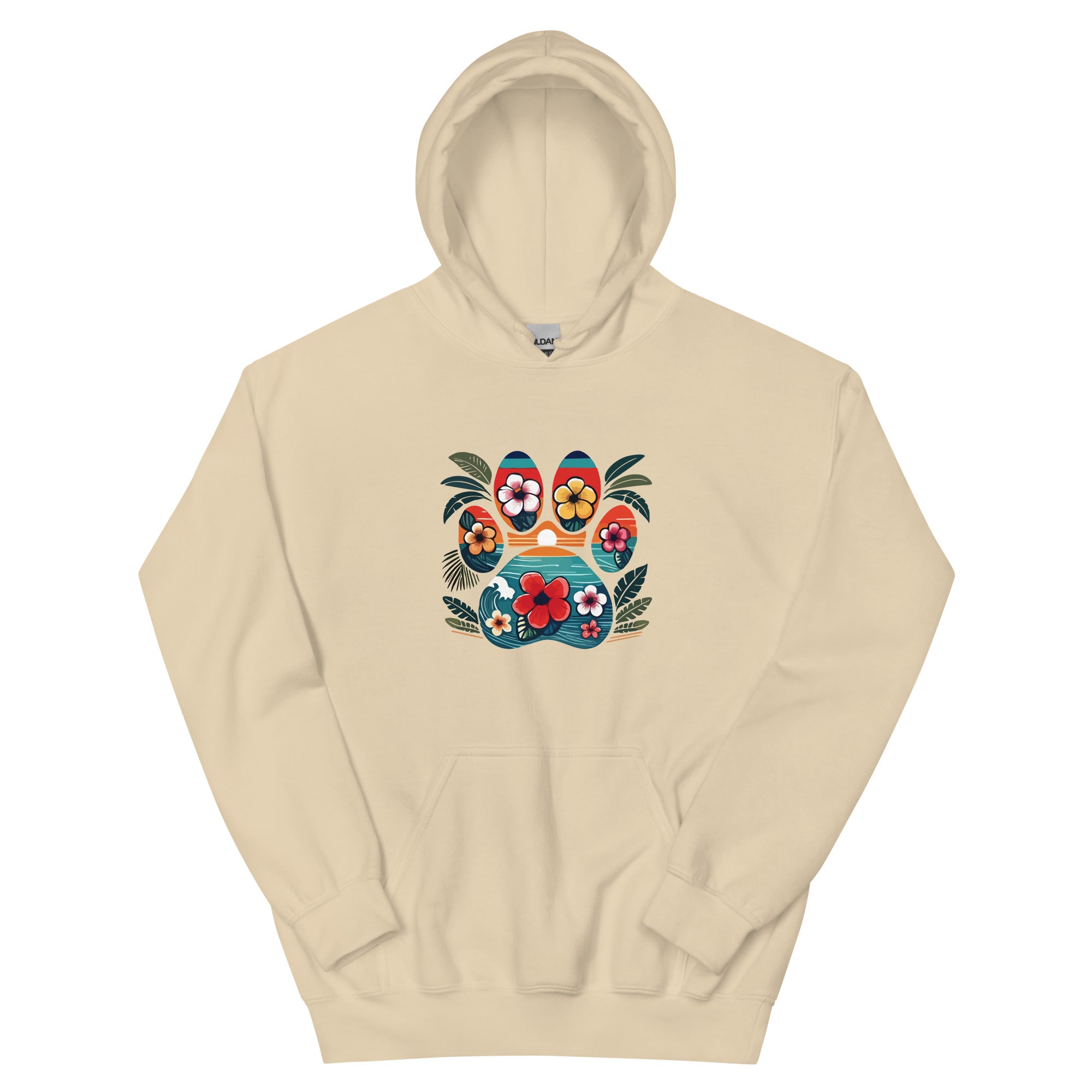 Premium Tropical Paw Print Hoodie - Ultimate Comfort & Style