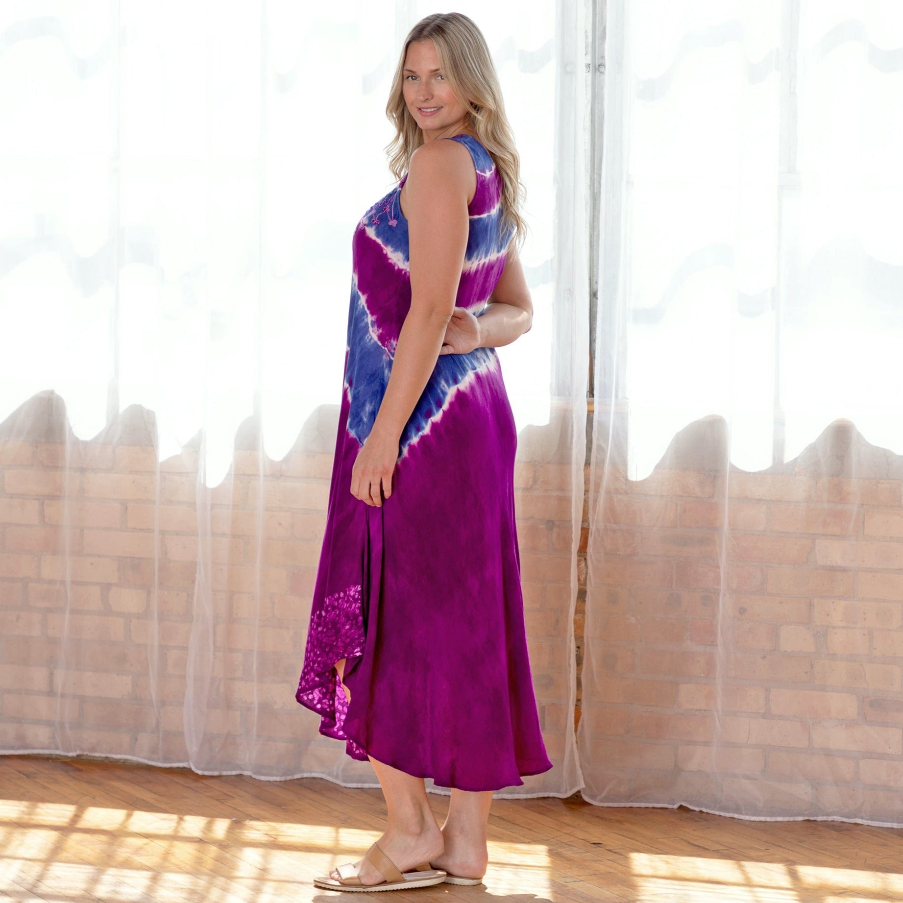 Premium Fair Trade Tie-Dye Long Dress | Ultimate Summer Style