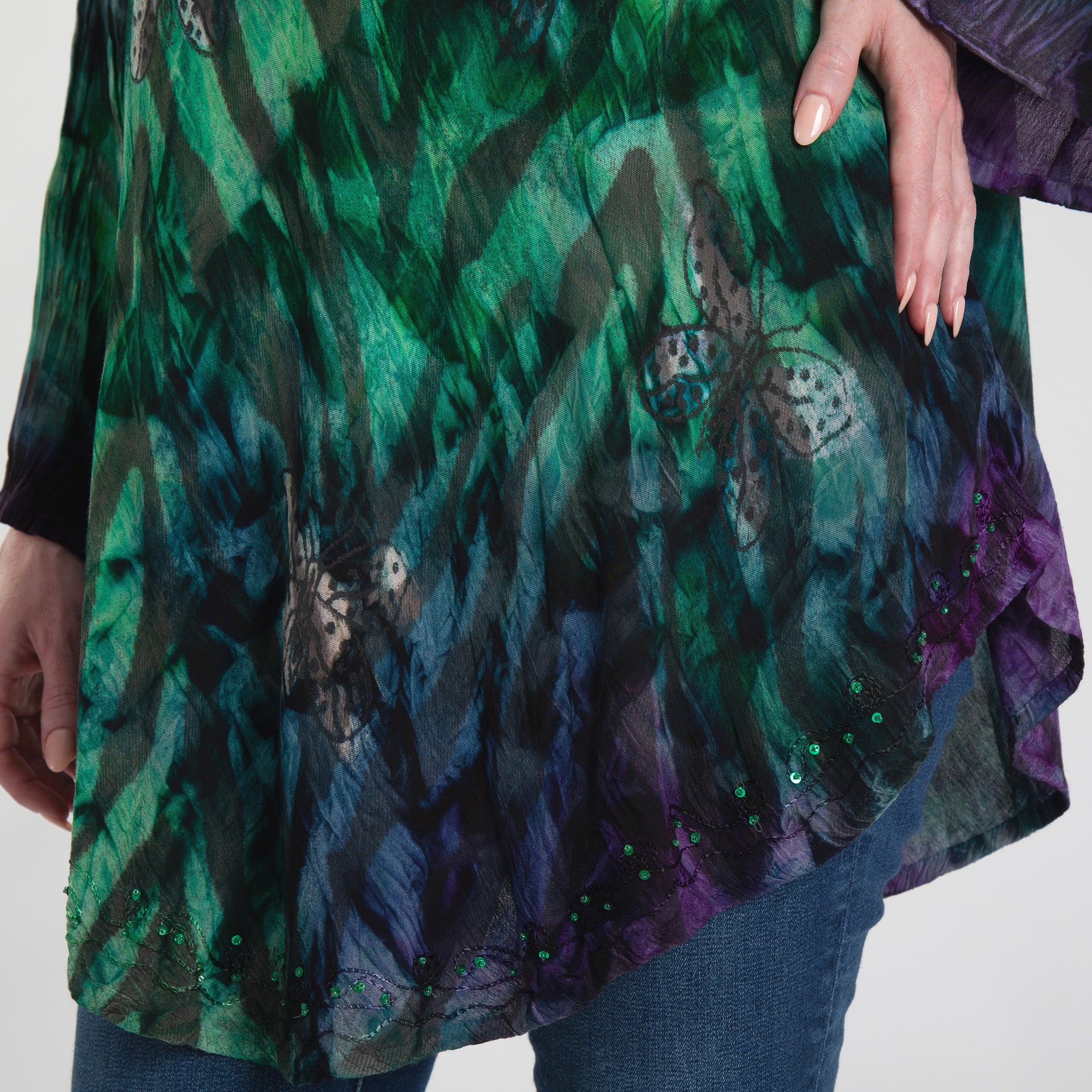 Premium Peruvian Wings Long Sleeve Tunic - Handmade & Fair Trade