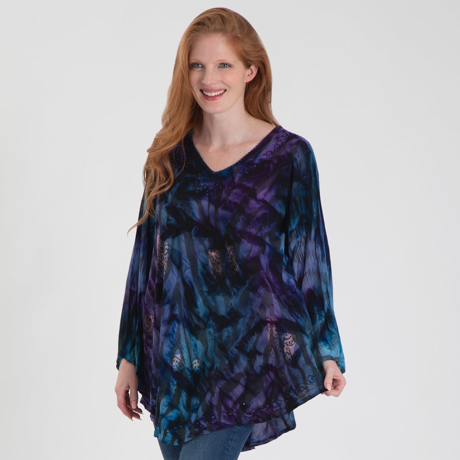 Premium Peruvian Wings Long Sleeve Tunic - Handmade & Fair Trade