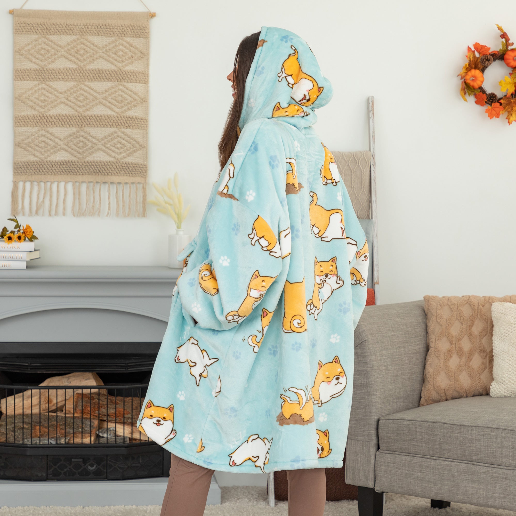 Ultimate Wearable Pet Pocket Hoodie Blanket - Premium Cozy Comfort