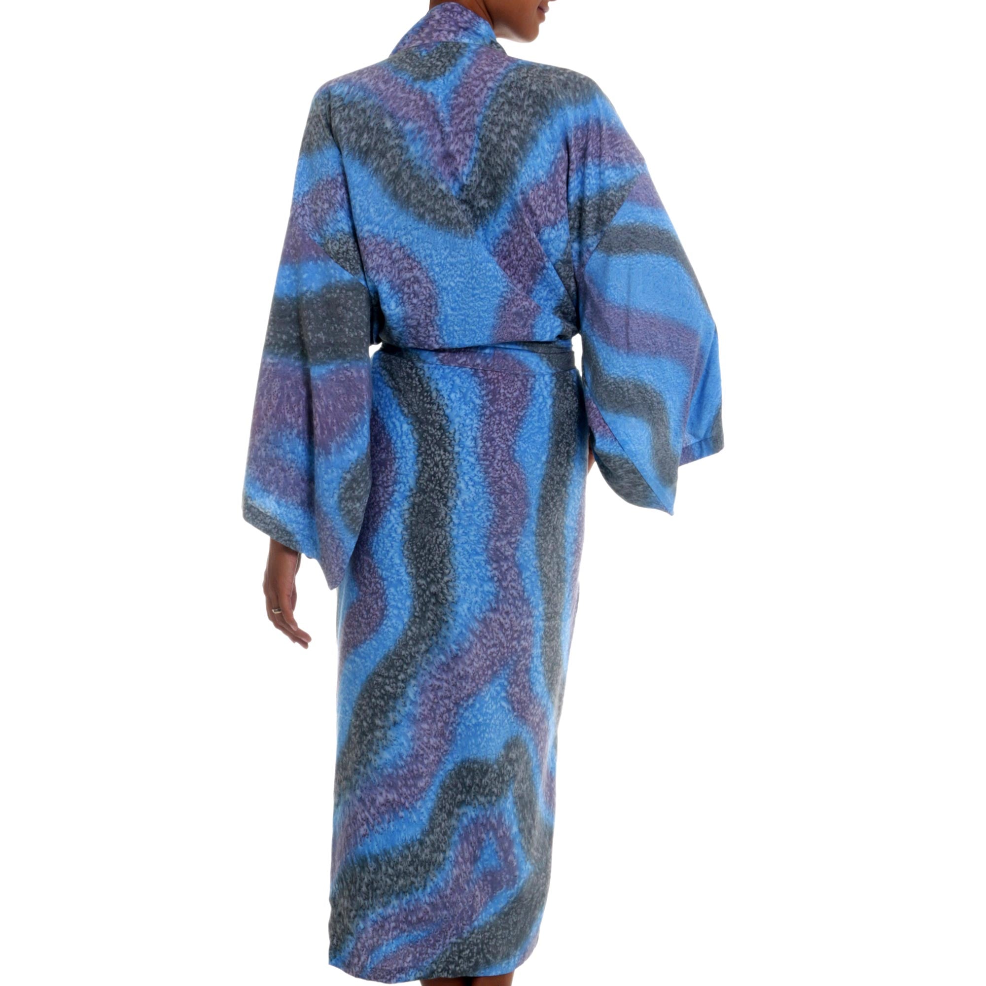 Premium Ocean Reef Women's Rayon Kimono Robe - Handcrafted in Indonesia