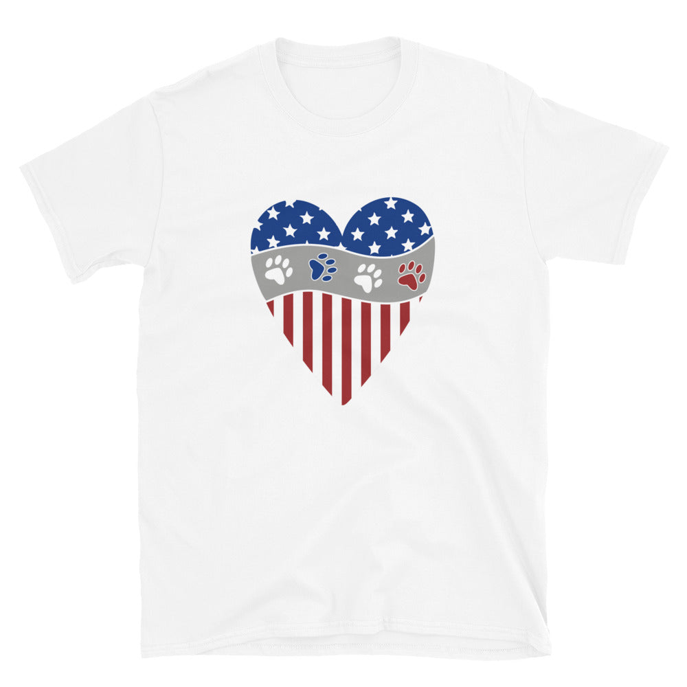 Premium Patriotic Paw Print Tee