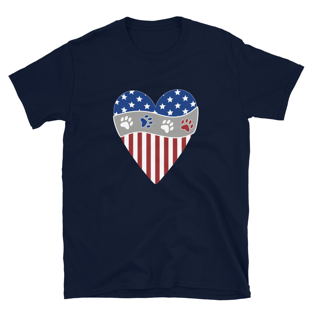 Premium Patriotic Paw Print Tee