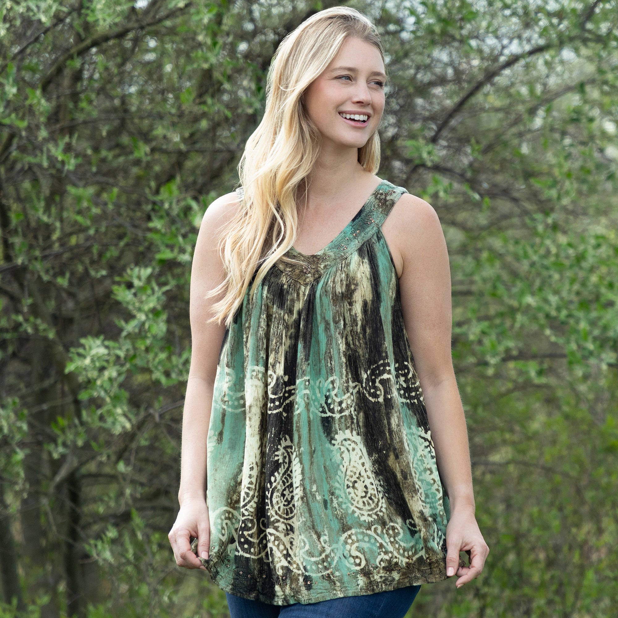 Premium Bohemian Beaded Swirl Tunic