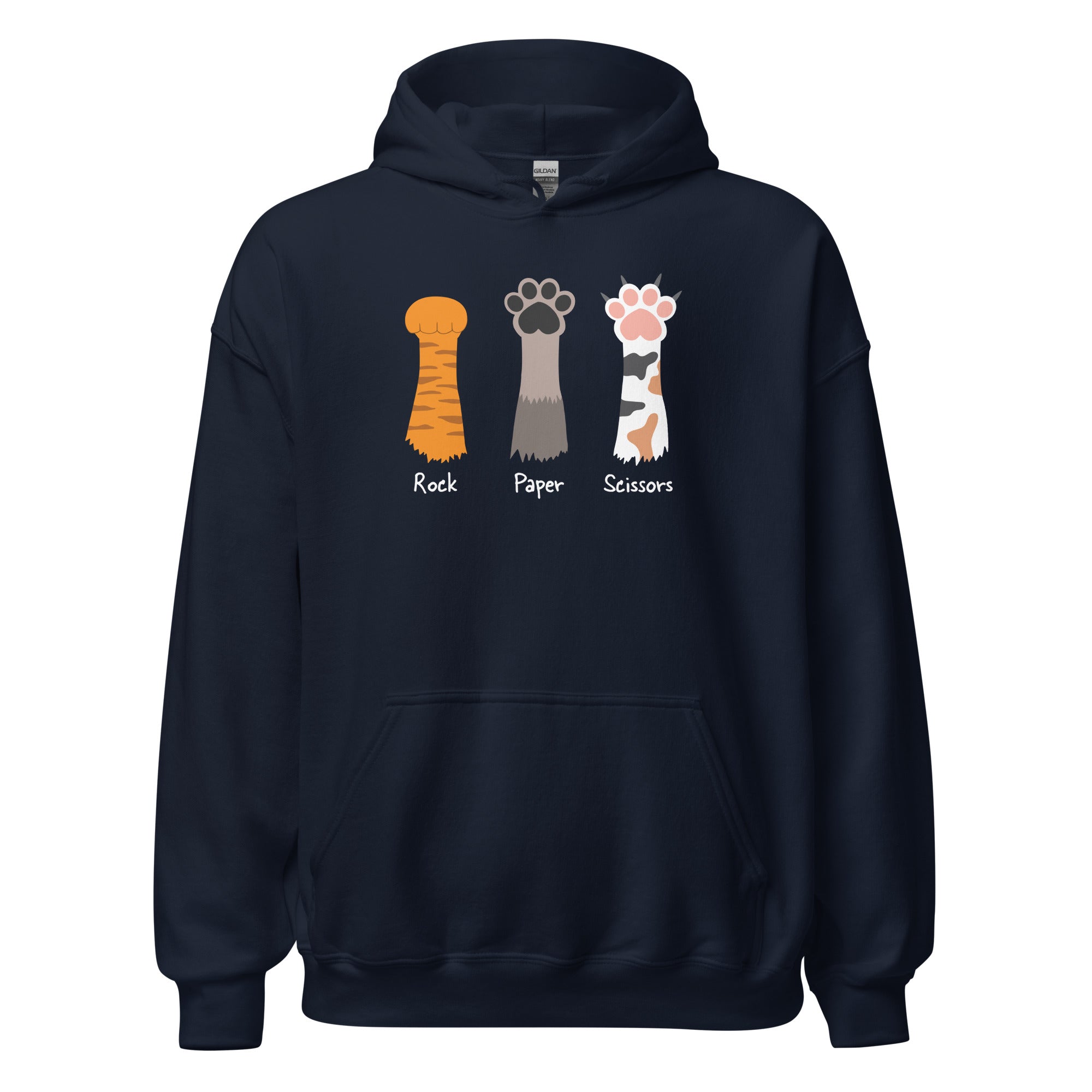 Ultimate Rock Paper Scissors Cat Paw Hoodie