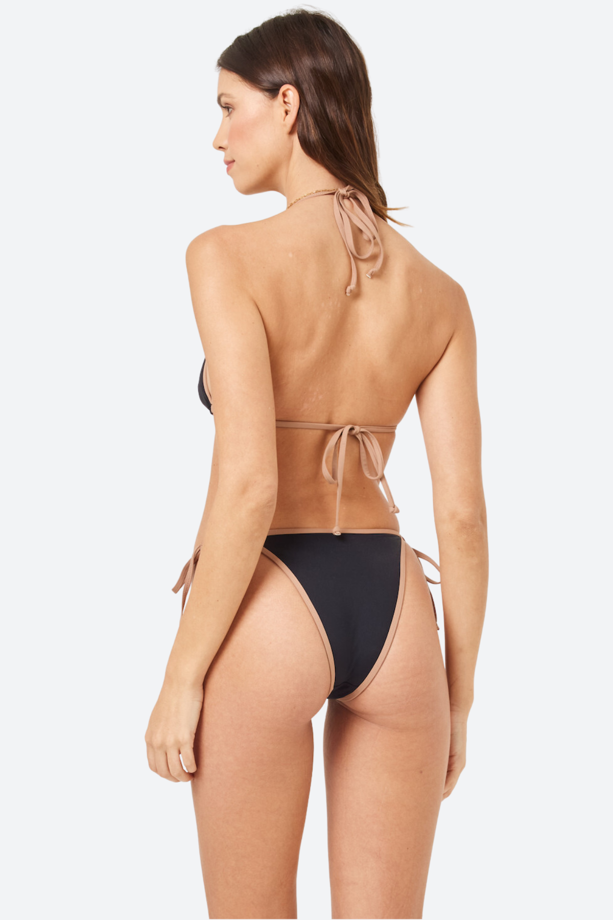 Premium L*Space Levy Bikini Bottom - Black/Saddle | Ultimate Comfort & Style