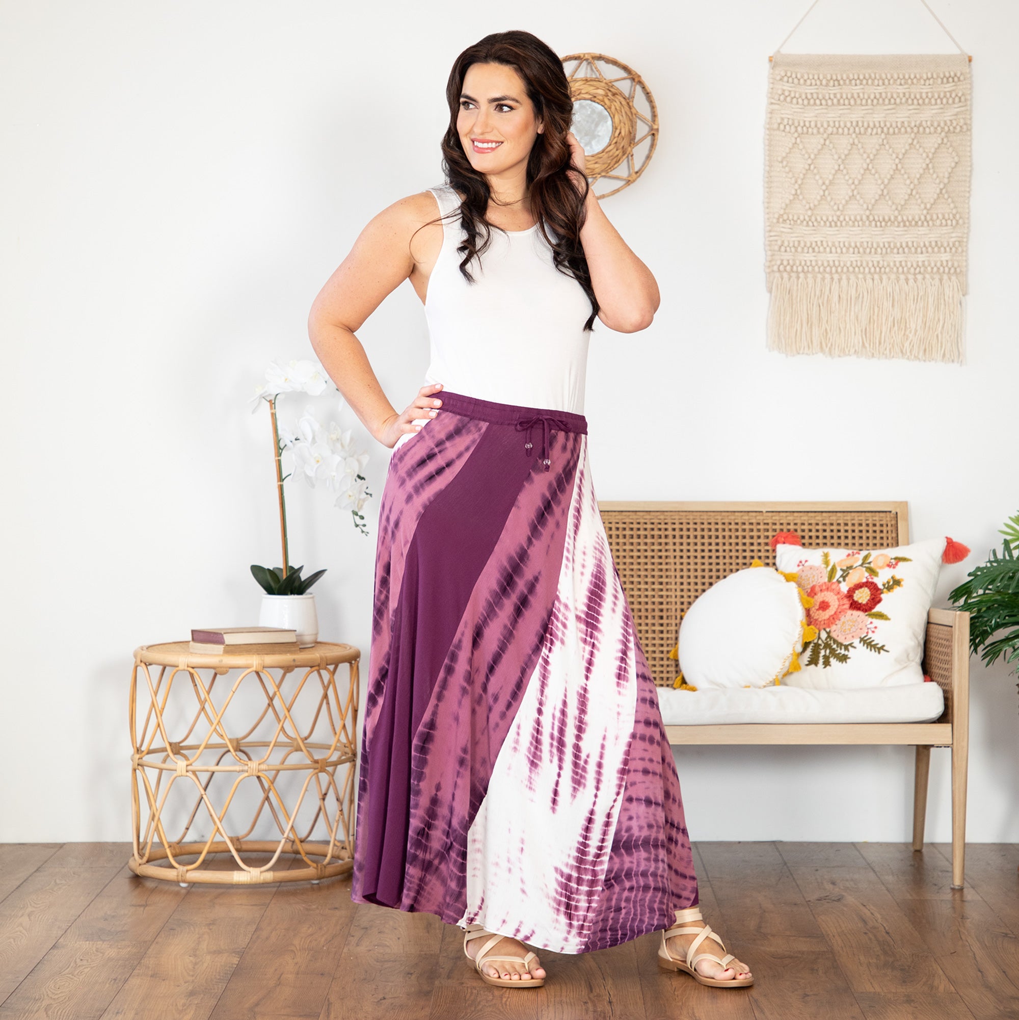 Premium Twisted Maxi Tie-Dye Skirt - Ultimate Summer Style