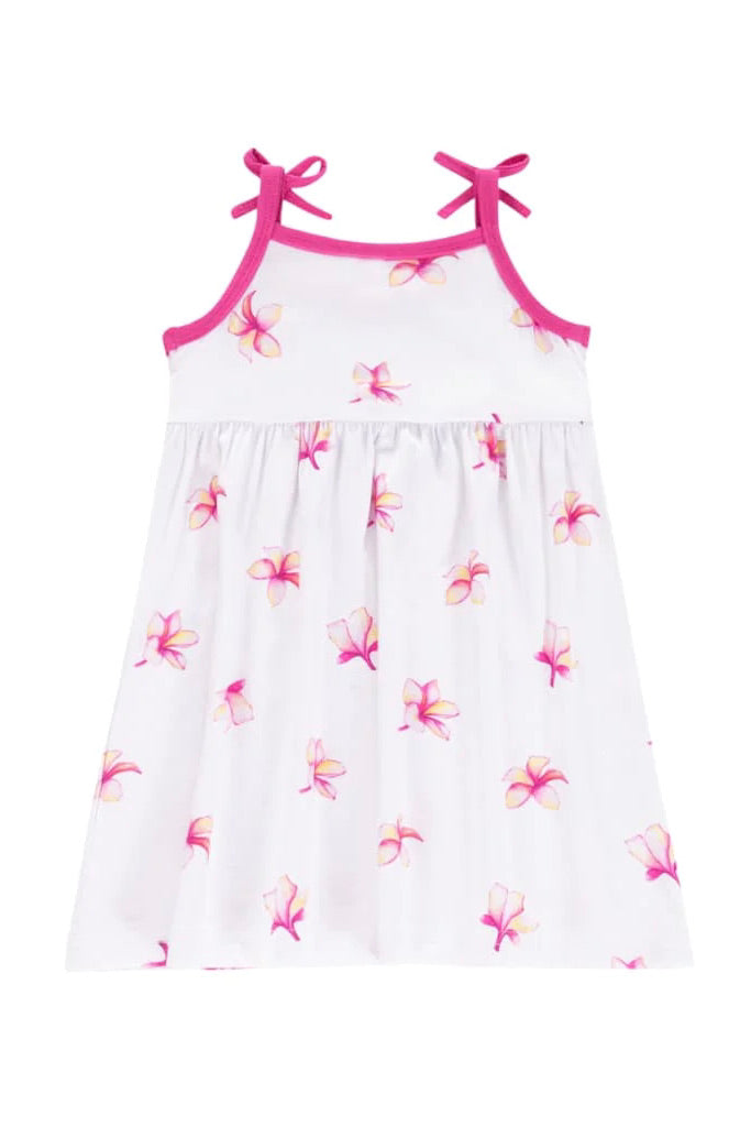 Premium Coco Moon Toddler Dress - Soft Plumeria Comfort