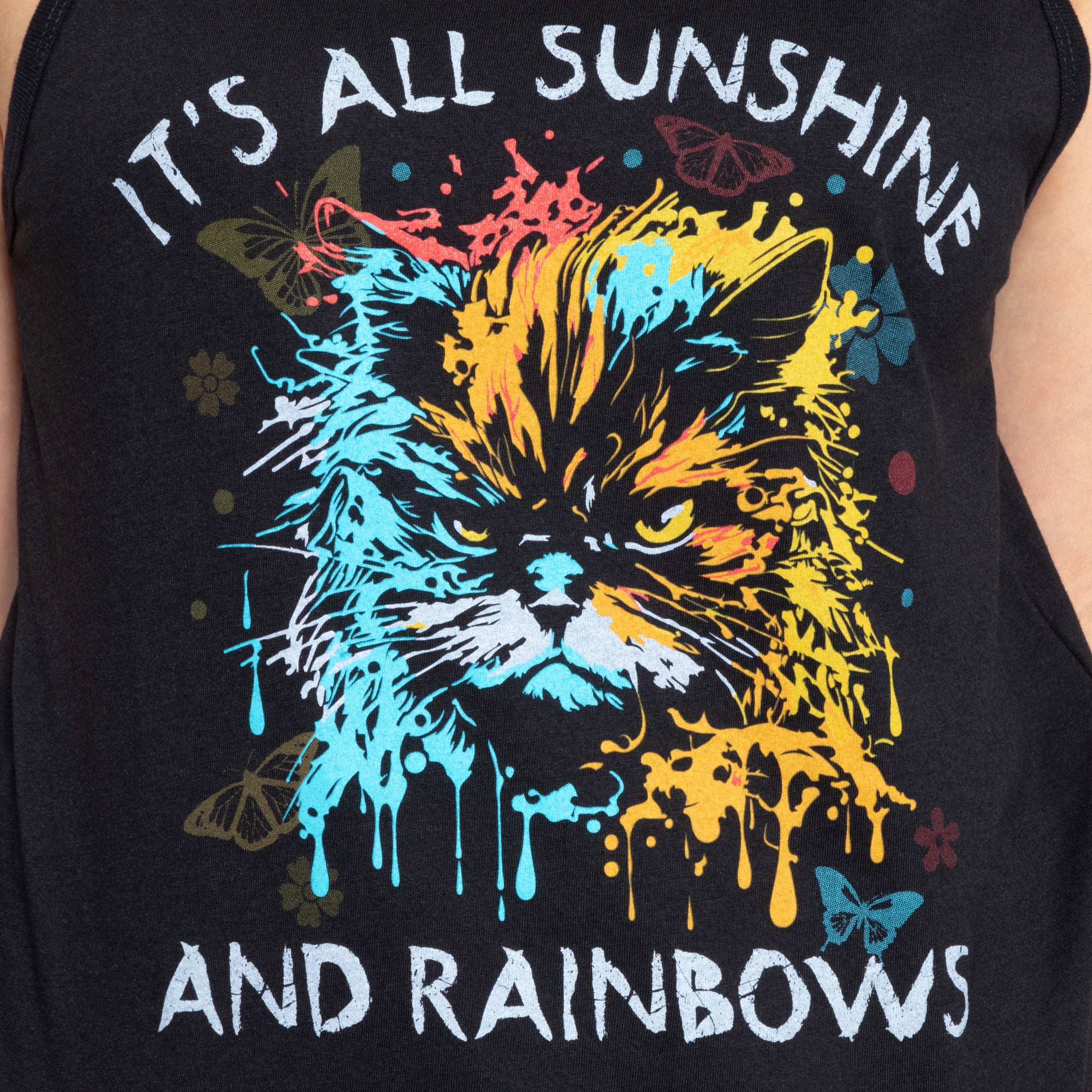 Premium Cat Attitude Graphic Tank Top - Ultimate Style Statement