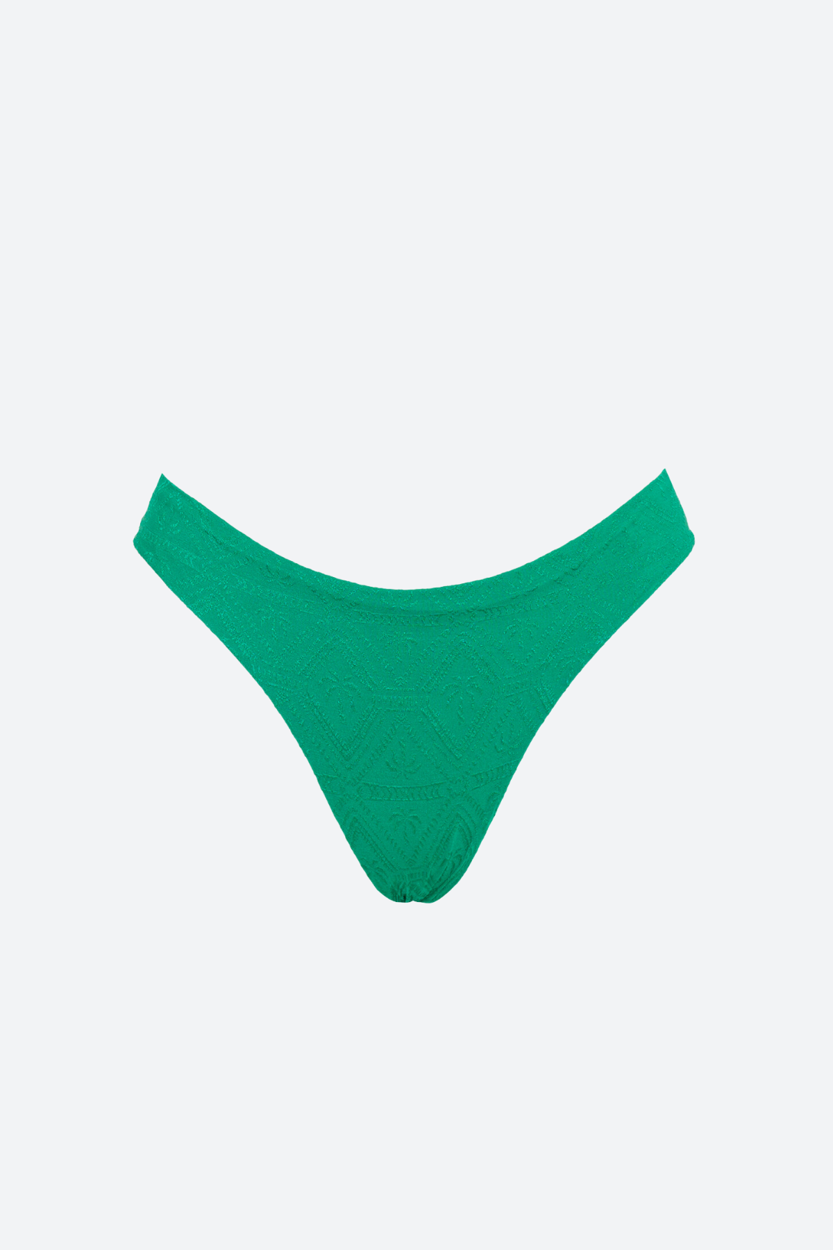 Premium Malai Textured Neo Paramount Swim Bottom in Ipanema Sunny Green – Ultimate Fit & Style