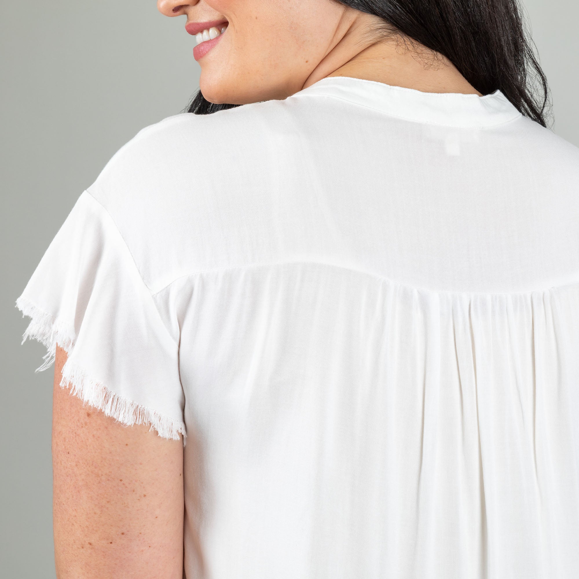 Premium Frayed Edge Blouse - Ultimate Wardrobe Essential