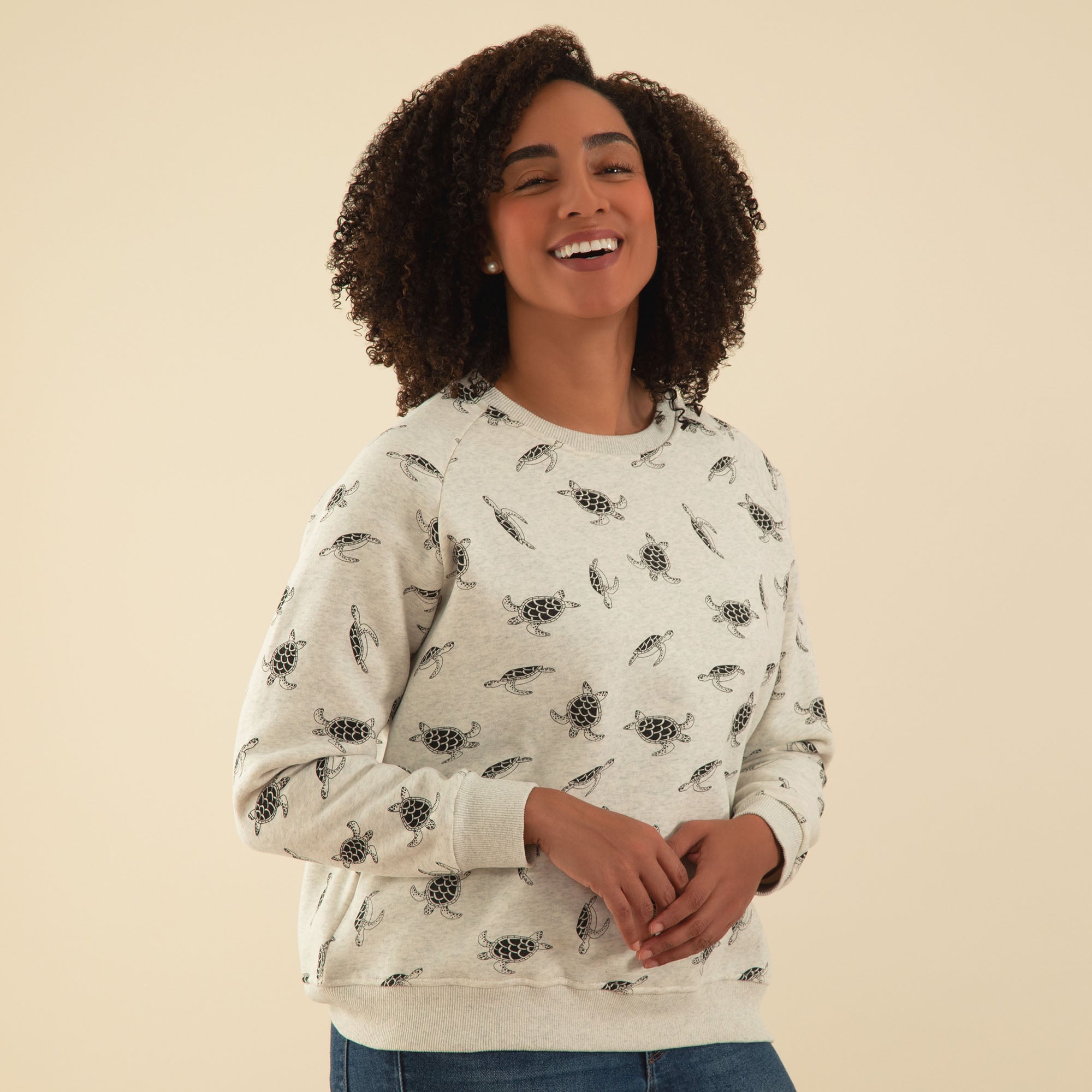 Premium Turtle Fun Crew Neck Sweatshirt - Ultimate Comfort & Style