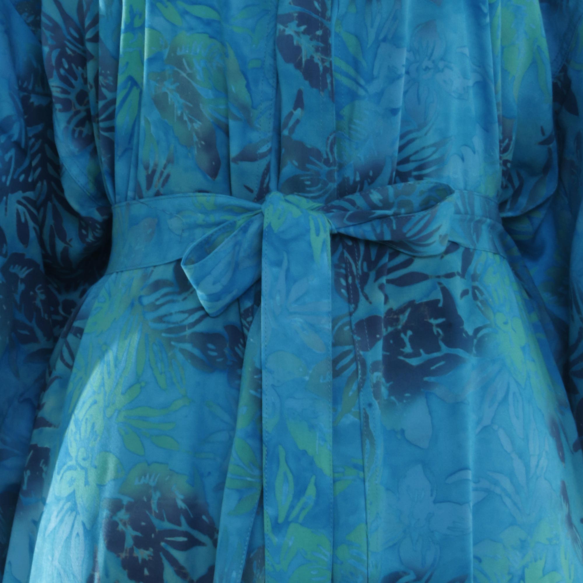 Premium Eden Rayon Batik Robe - Handmade Luxury