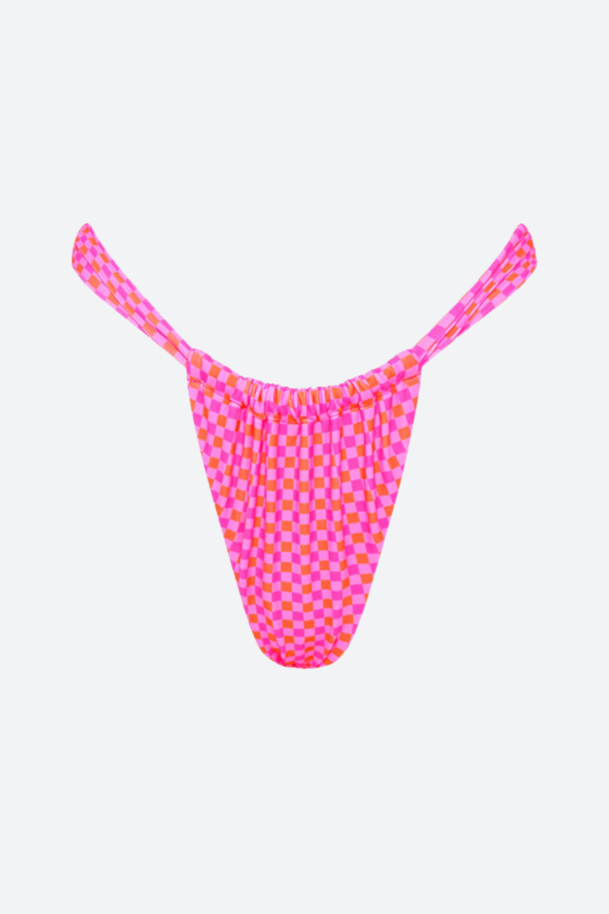 Premium Kulani Kinis Adjustable Ruched Thong Bikini Bottom - Pinky Promise