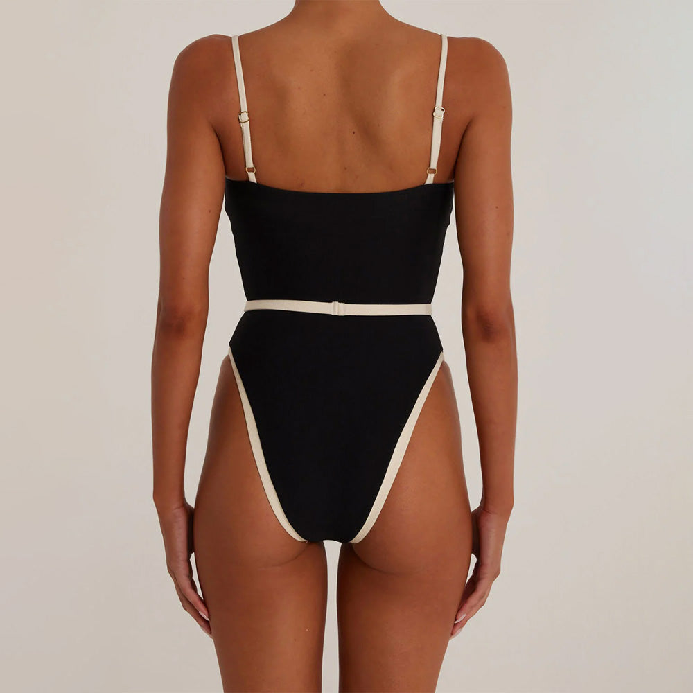 Ultimate Vintage-Inspired High-Leg One-Piece Swimsuit