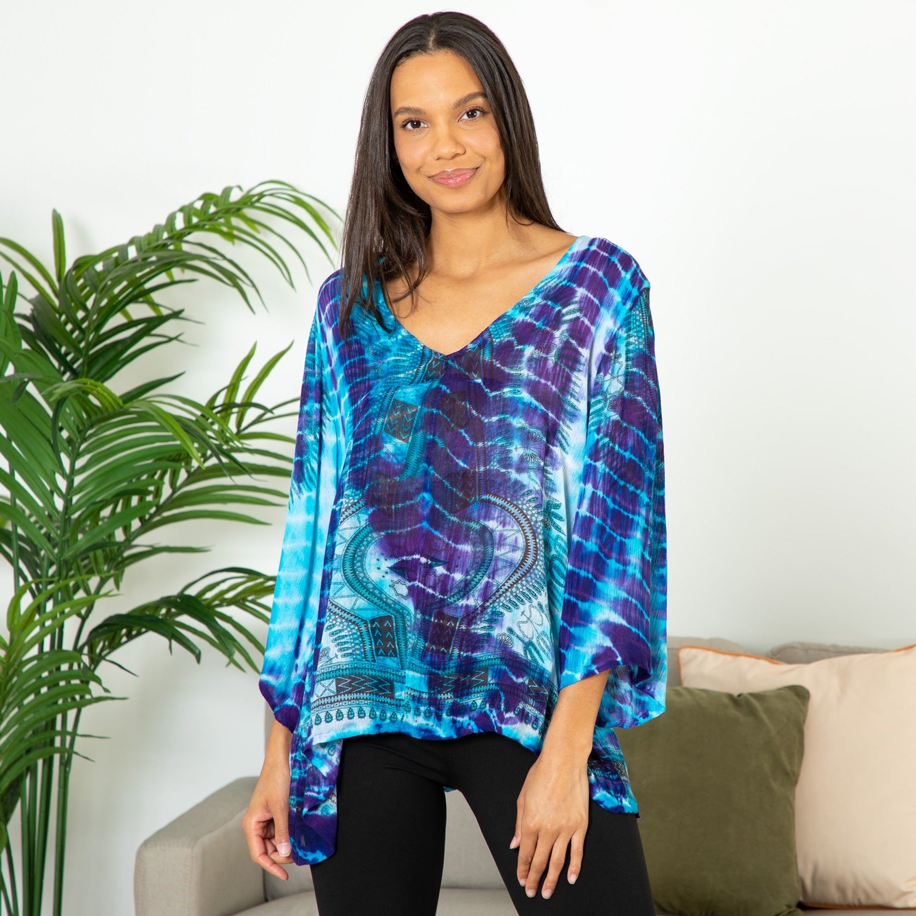 Premium Tie-Dye Spirit Long Sleeve Top - Ultimate Boho Chic