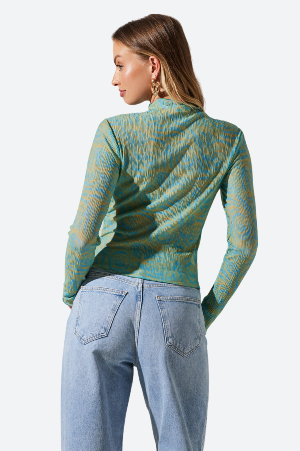 Premium ASTR Eska Top in Turquoise & Yellow - Ultimate Style Upgrade