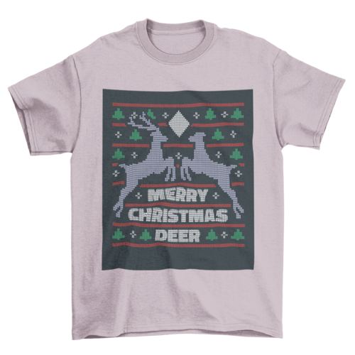 Premium Reindeer Christmas Sweater Tee - Ultimate Holiday Comfort