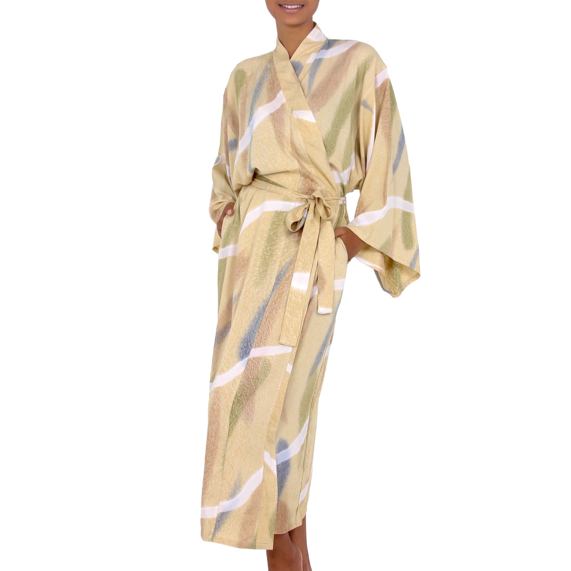 Premium Hand-Painted Batik Robe for Women - Ultimate Comfort & Style