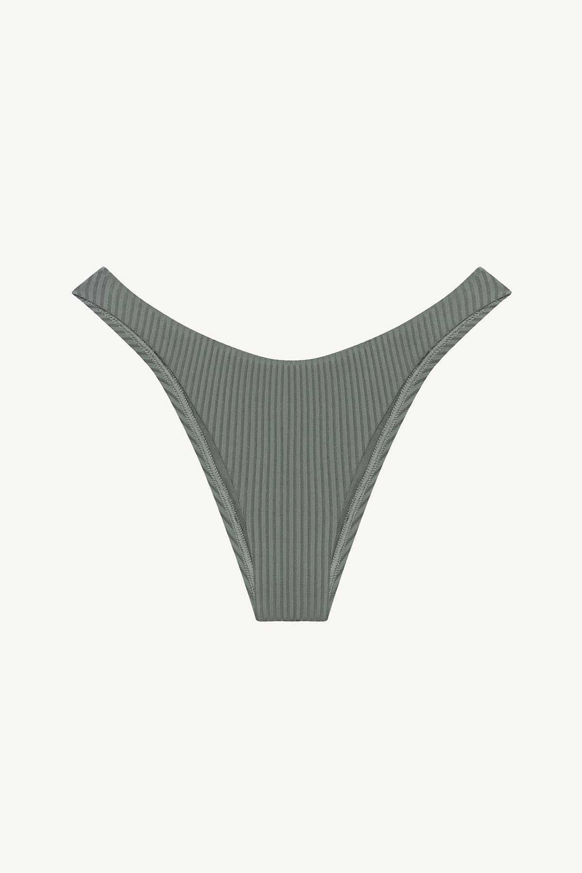 Premium Vitamin A California High-Leg Swim Bottom in Sea Green