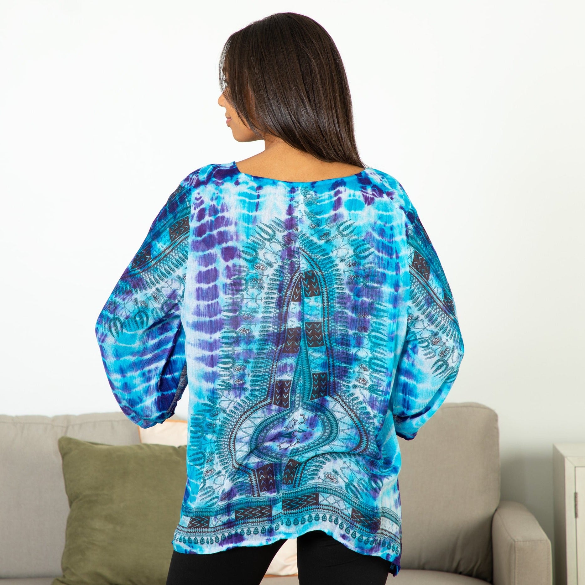 Premium Tie-Dye Spirit Long Sleeve Top - Ultimate Boho Chic