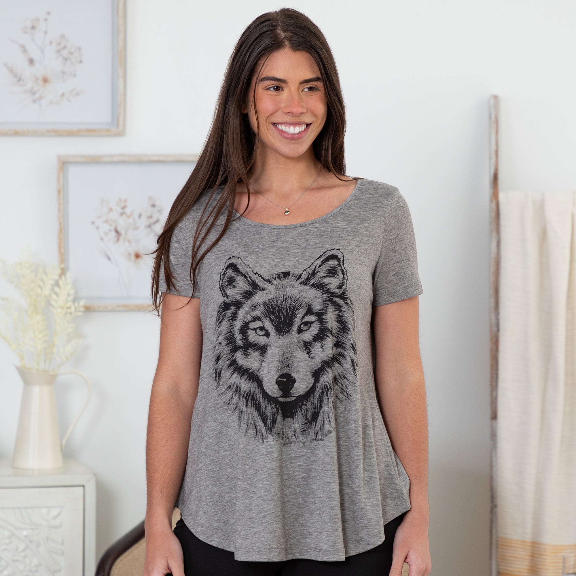 Premium Gray Wolf Tee - Ultimate Comfort & Style