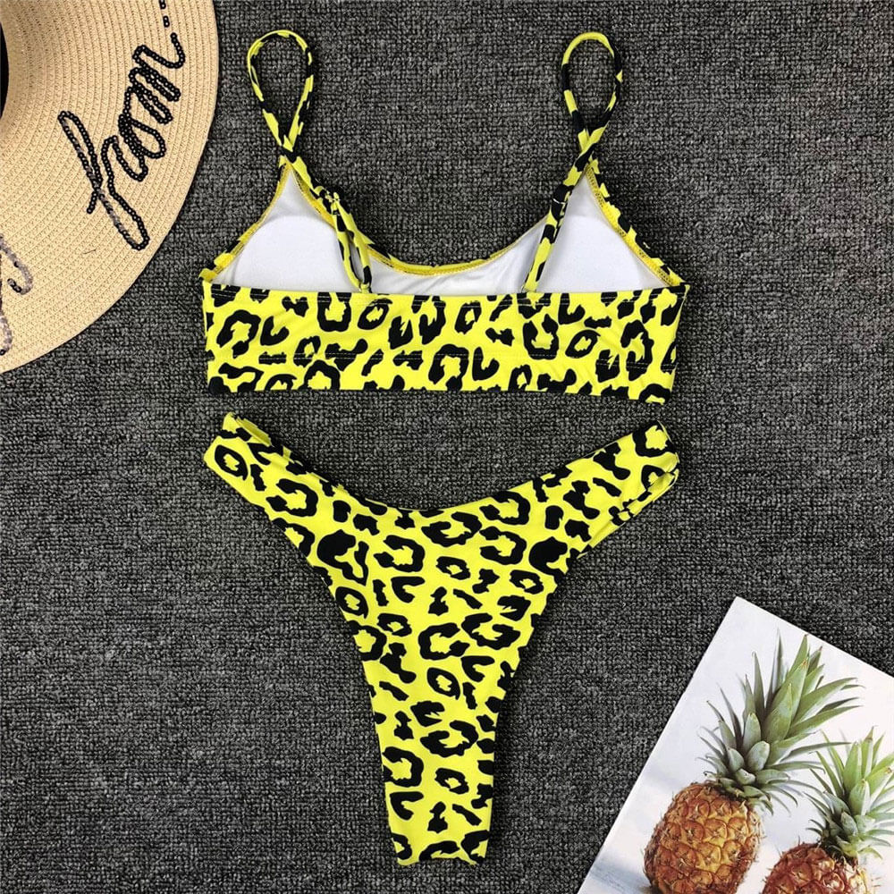 Ultimate Leopard Print High-Leg Bikini Set - Brazilian Style