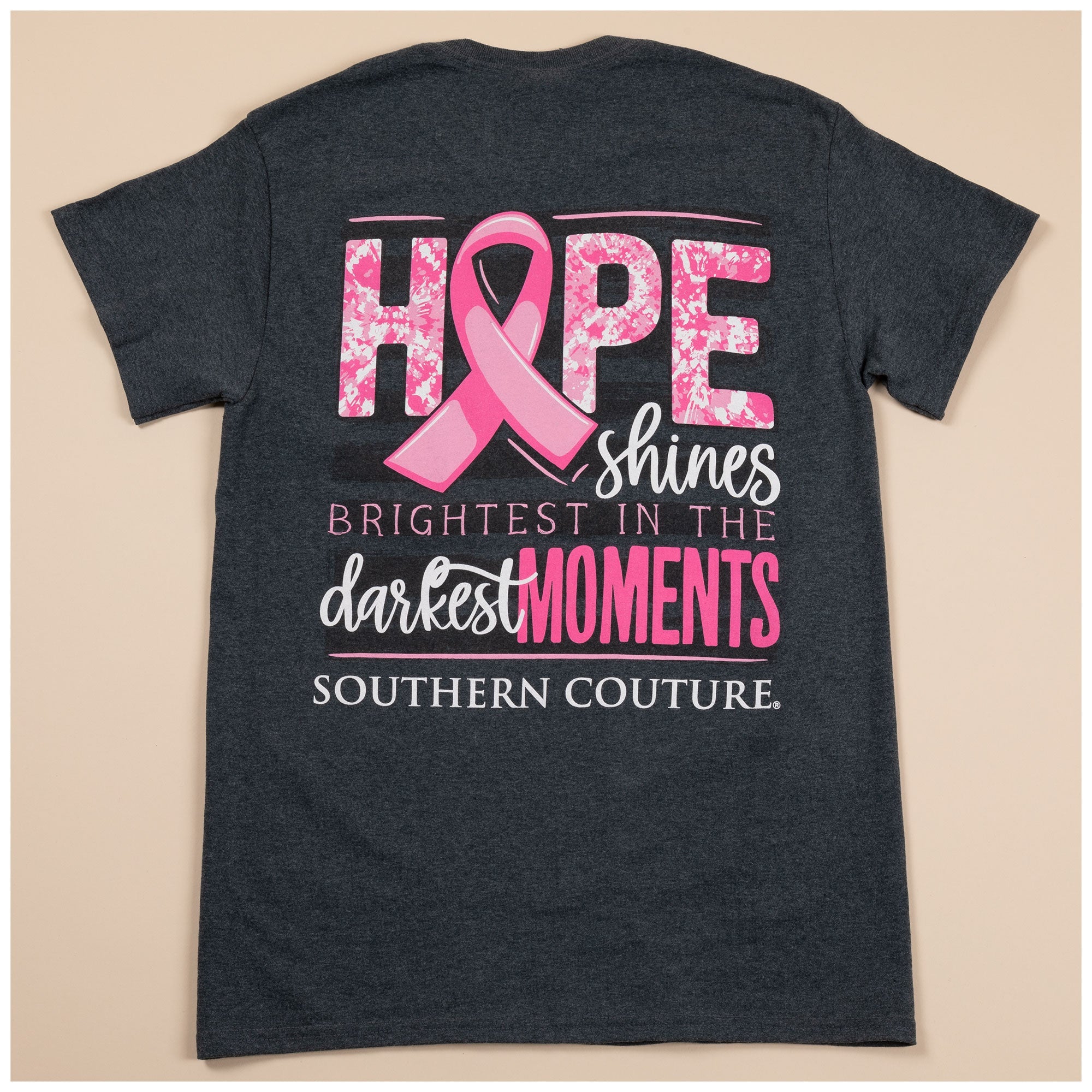 Premium Hope Shines Pink Ribbon Tee - Breast Cancer Awareness