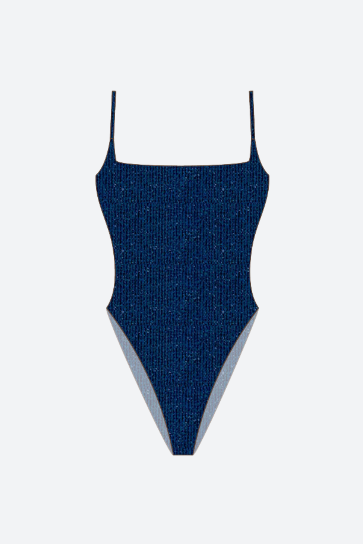 Premium Toast Swim Square Neck One Piece in Abyss Shimmer - Ultimate Summer Staple