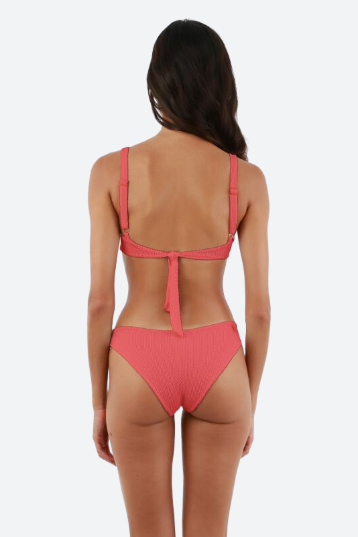 Premium Malai Textured Wave Neo Paramount Swim Bottom in Slow Rose - Ultimate Fit & Style