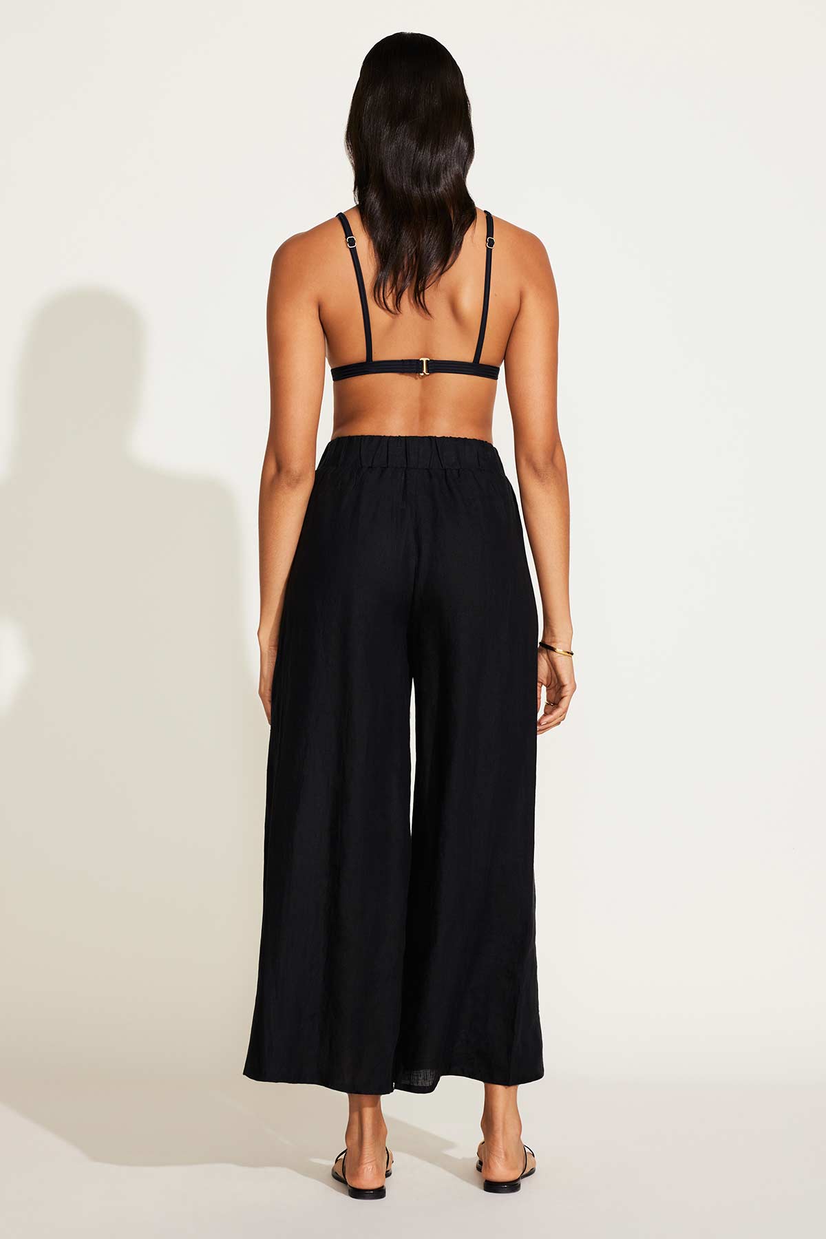 Premium Linen Wide Leg Pant - Ultimate Comfort in Black