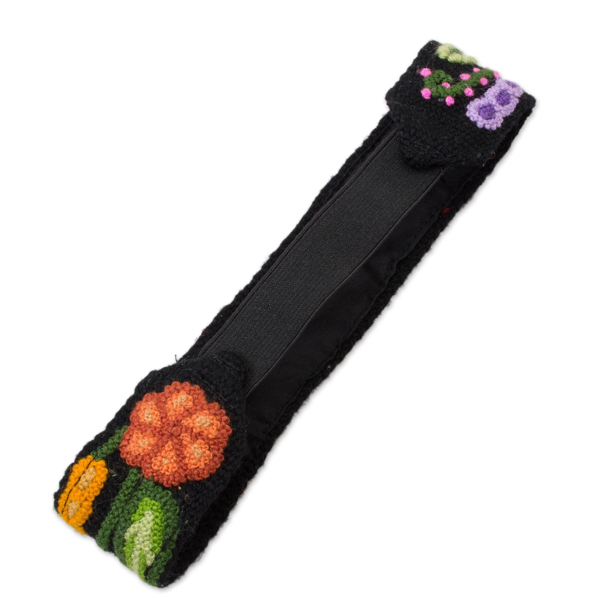 Premium Handcrafted Floral Wool Headband from Peru – Unique & Colorful Design