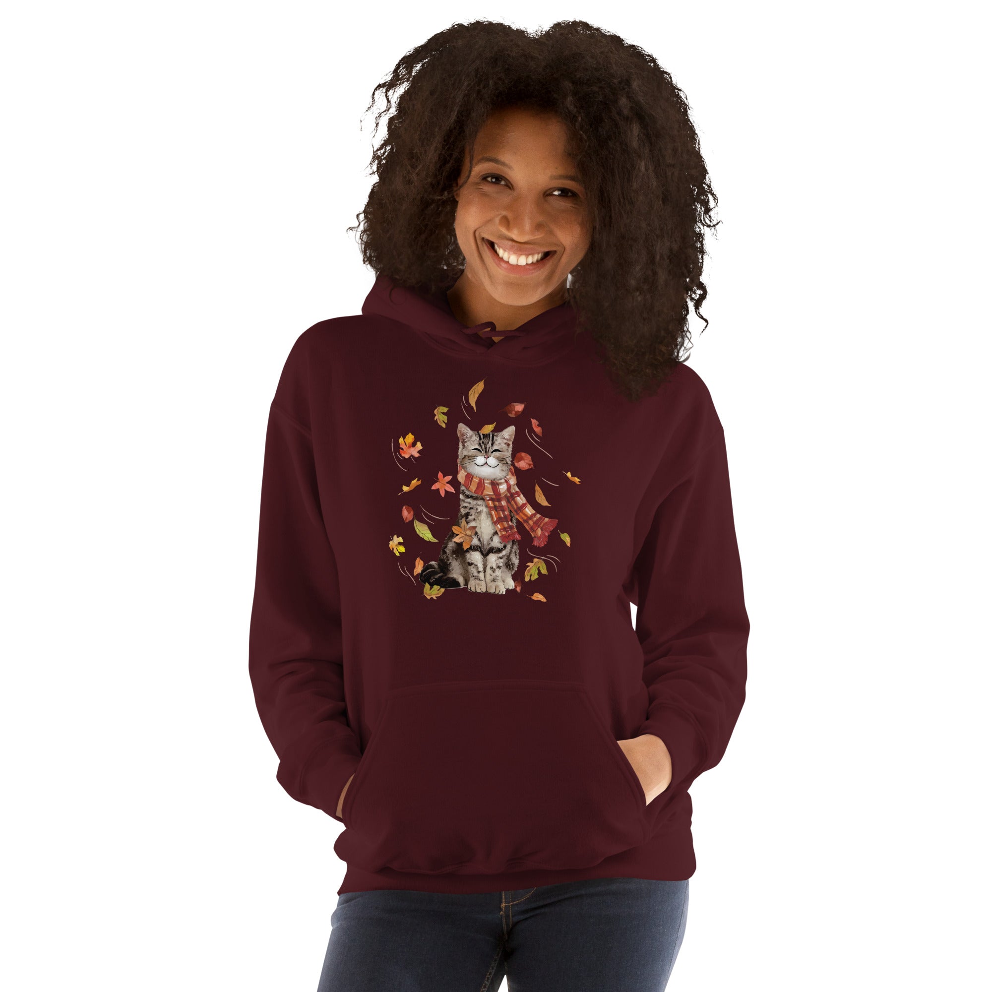 Premium Autumn Kitten Hoodie - Ultimate Cozy Fall Wear