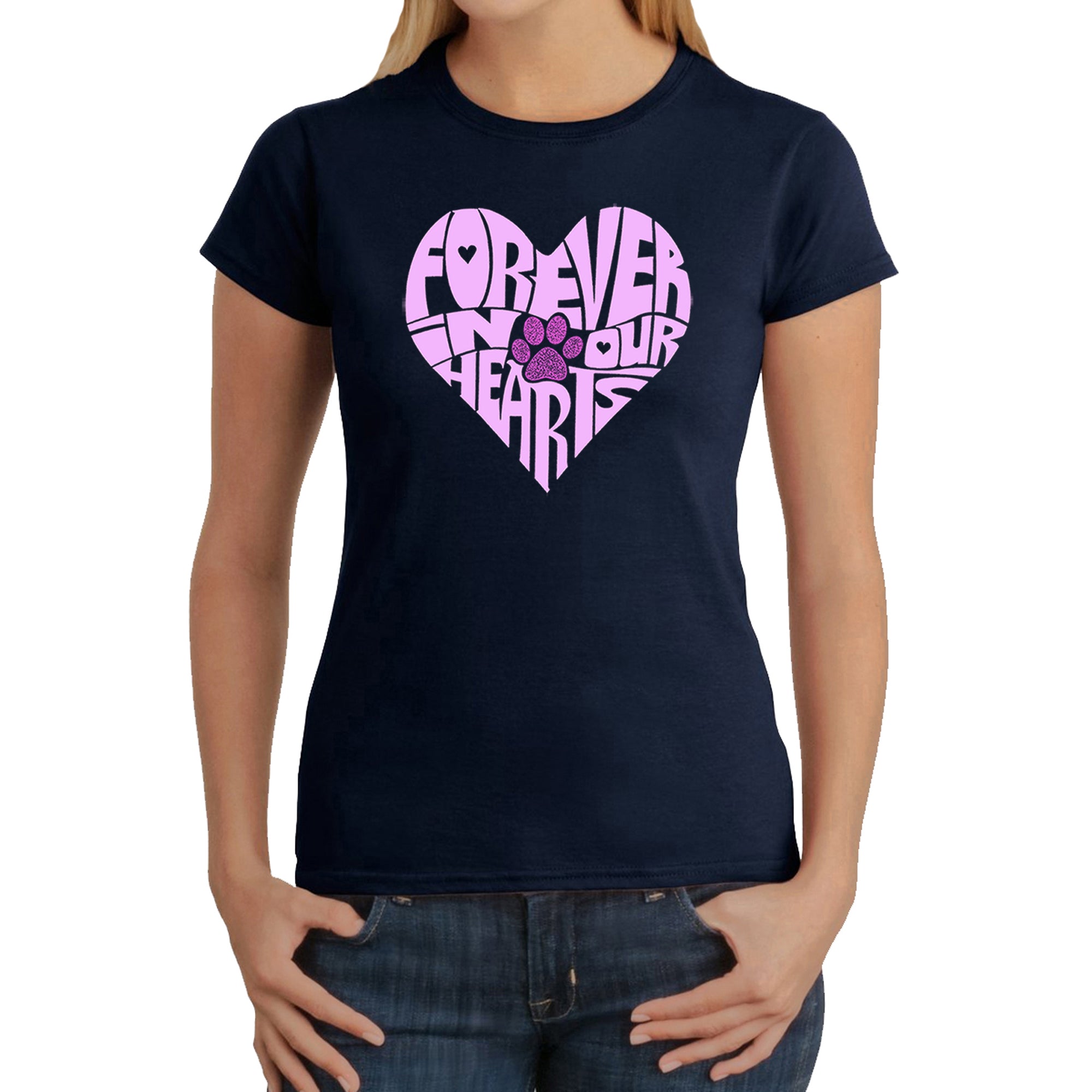 Premium Forever In Our Hearts - Women's Word Art T-Shirt