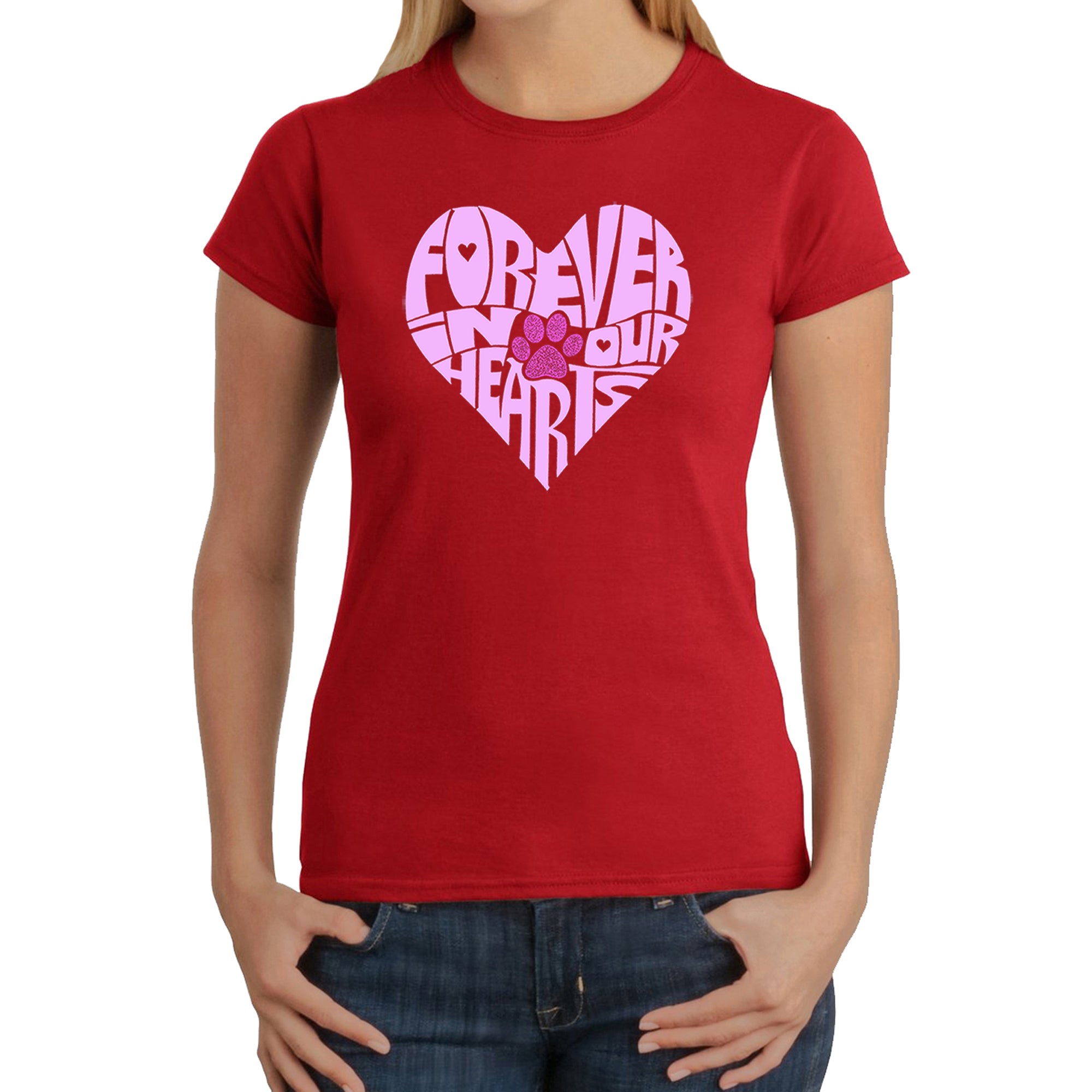 Premium Forever In Our Hearts - Women's Word Art T-Shirt