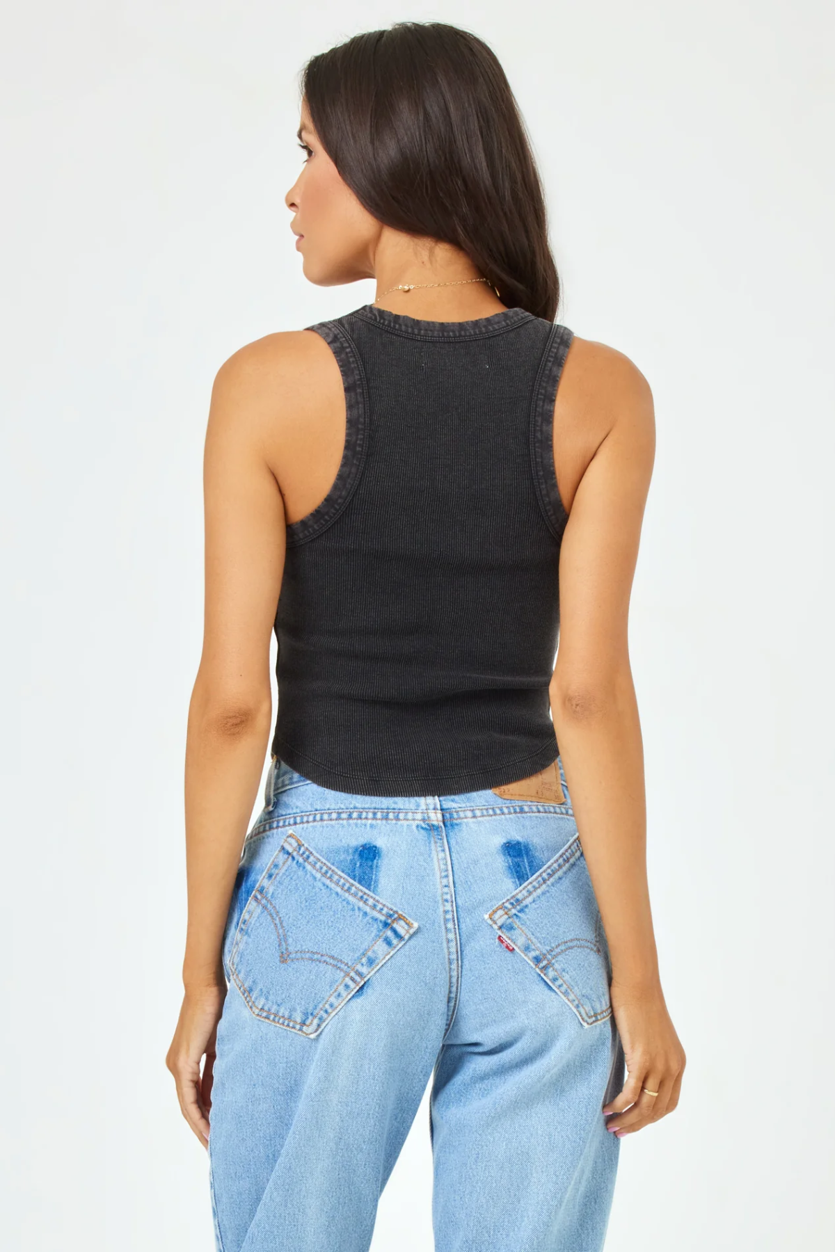 Ultimate Black Ash Tank - Sporty Chic Crop Top