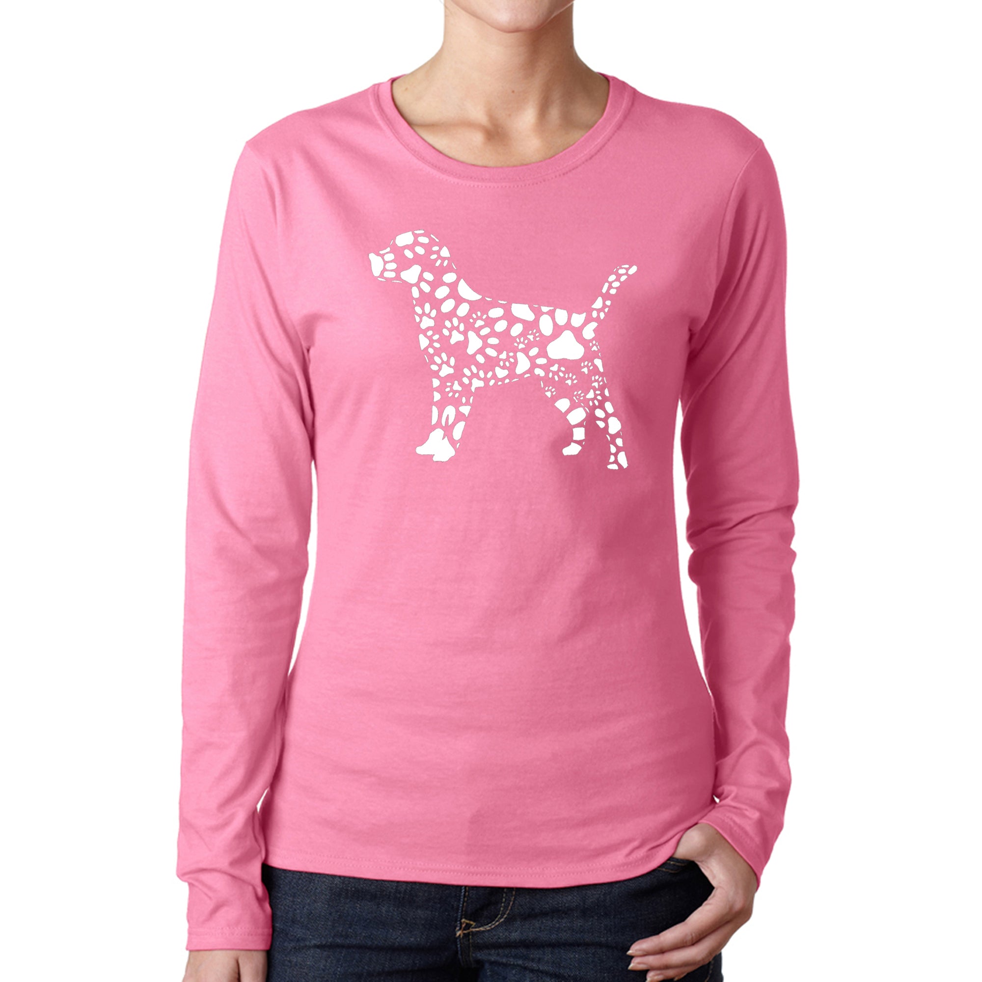 Premium Dog Paw Art - Women's Ultimate Long Sleeve T-Shirt