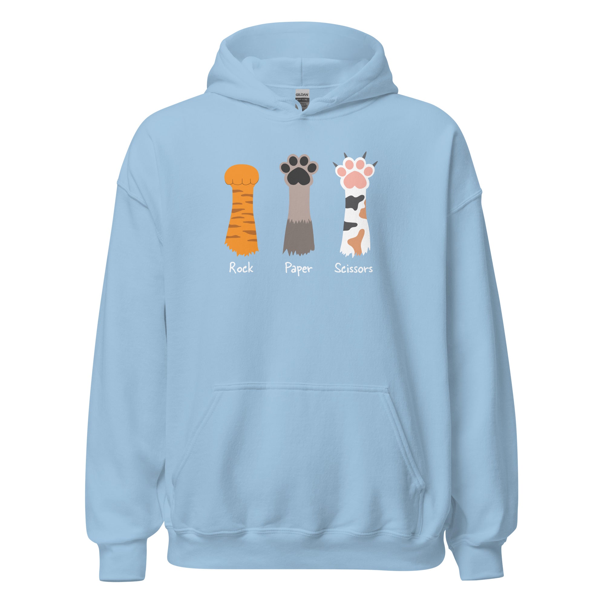 Ultimate Rock Paper Scissors Cat Paw Hoodie