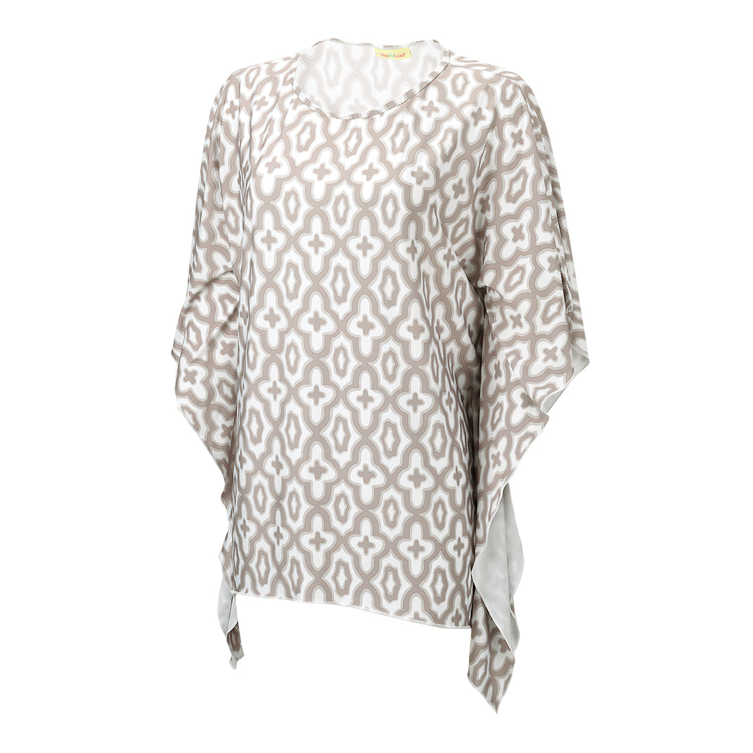 Premium Natural Mosaic Stella Top - Versatile Kimono Style