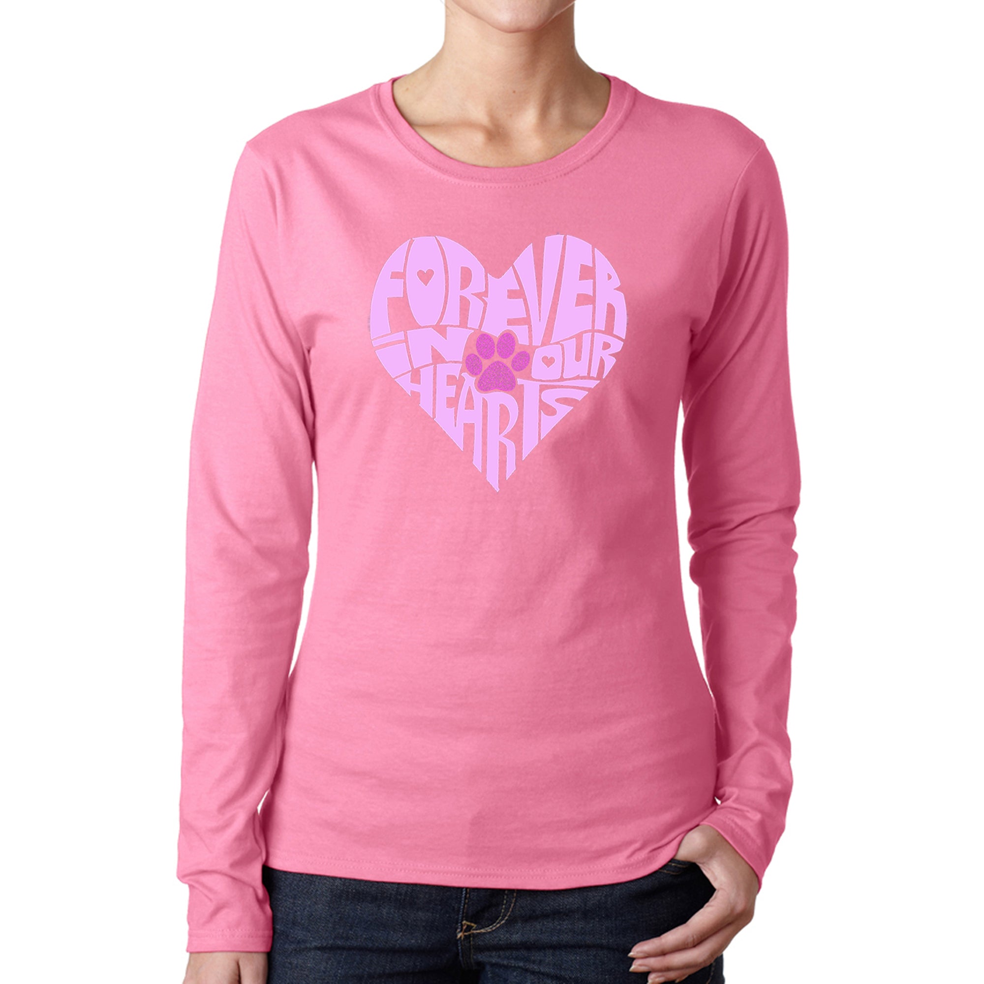 Premium Forever In Our Hearts - Women's Word Art Long Sleeve T-Shirt