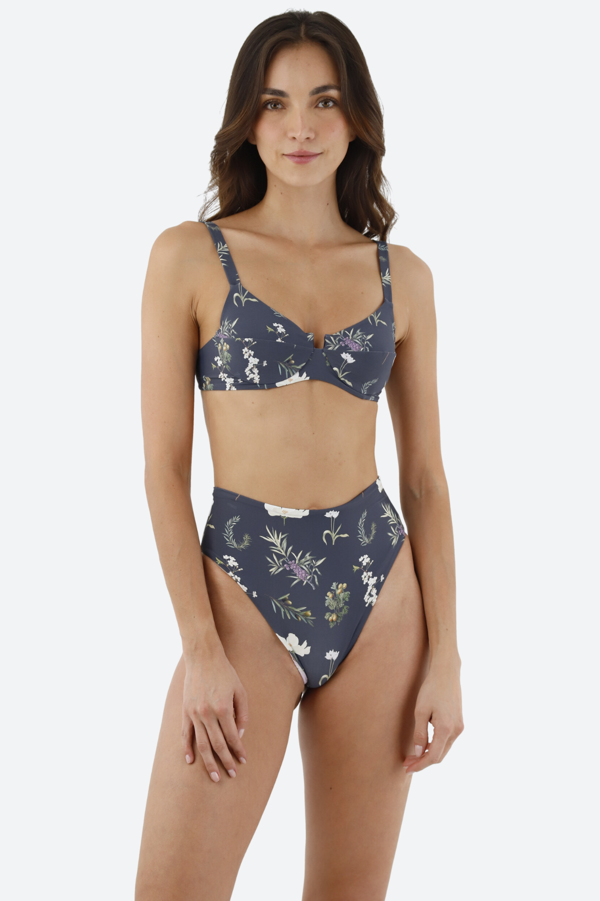 Premium Malai Moon Bay High-Waist Swimsuit Bottom - Wild Harvest