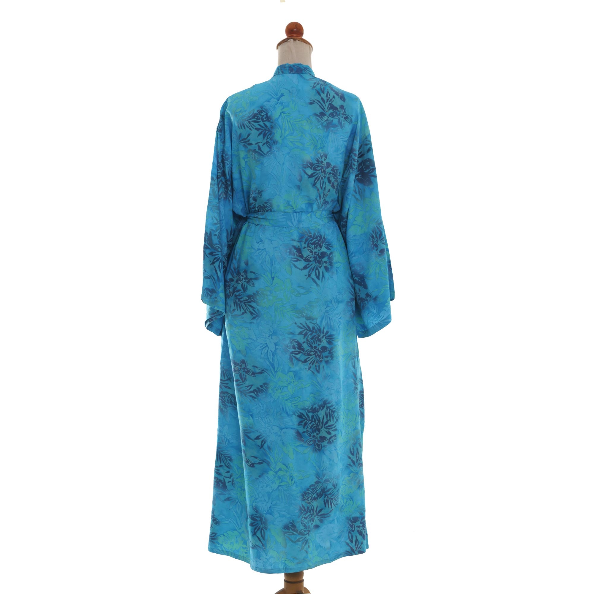 Premium Eden Rayon Batik Robe - Handmade Luxury