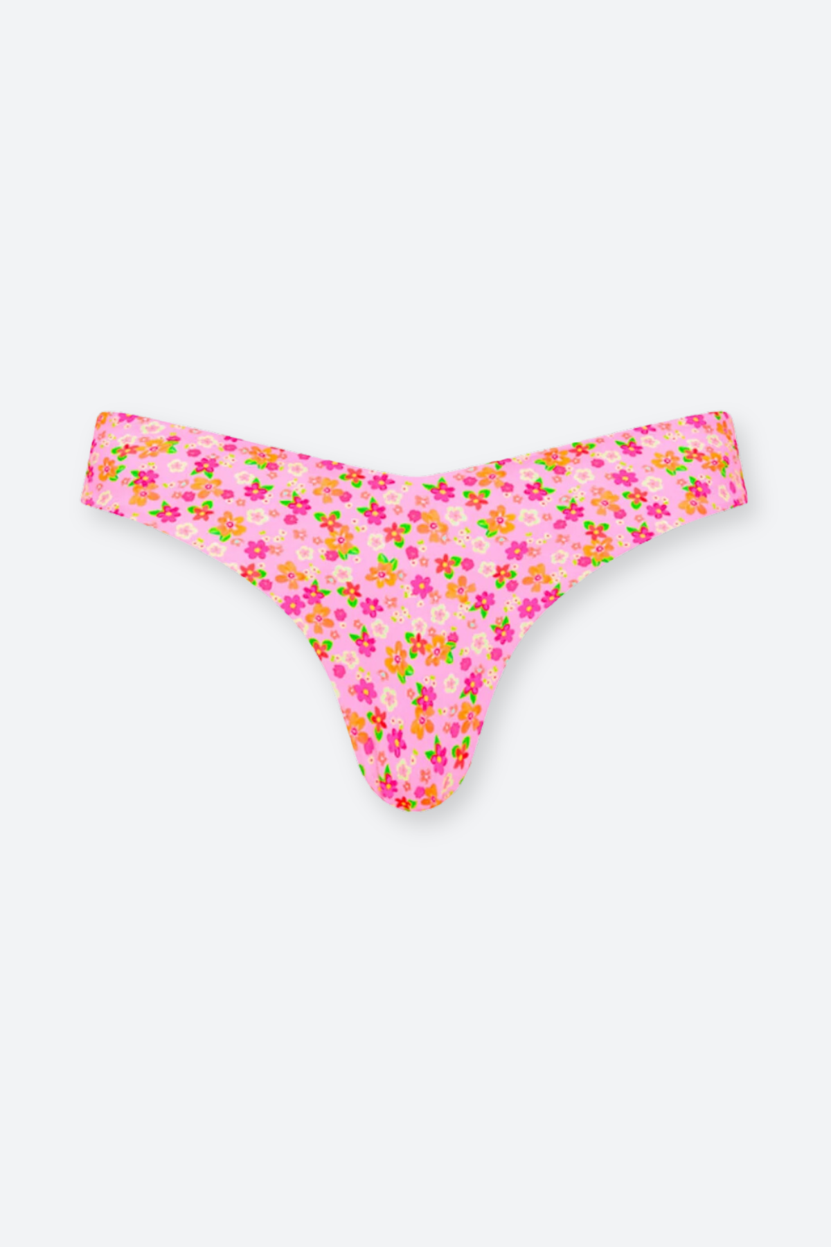 Premium Kulani Kinis Cheeky V Bikini Bottom - Frangipani Fever